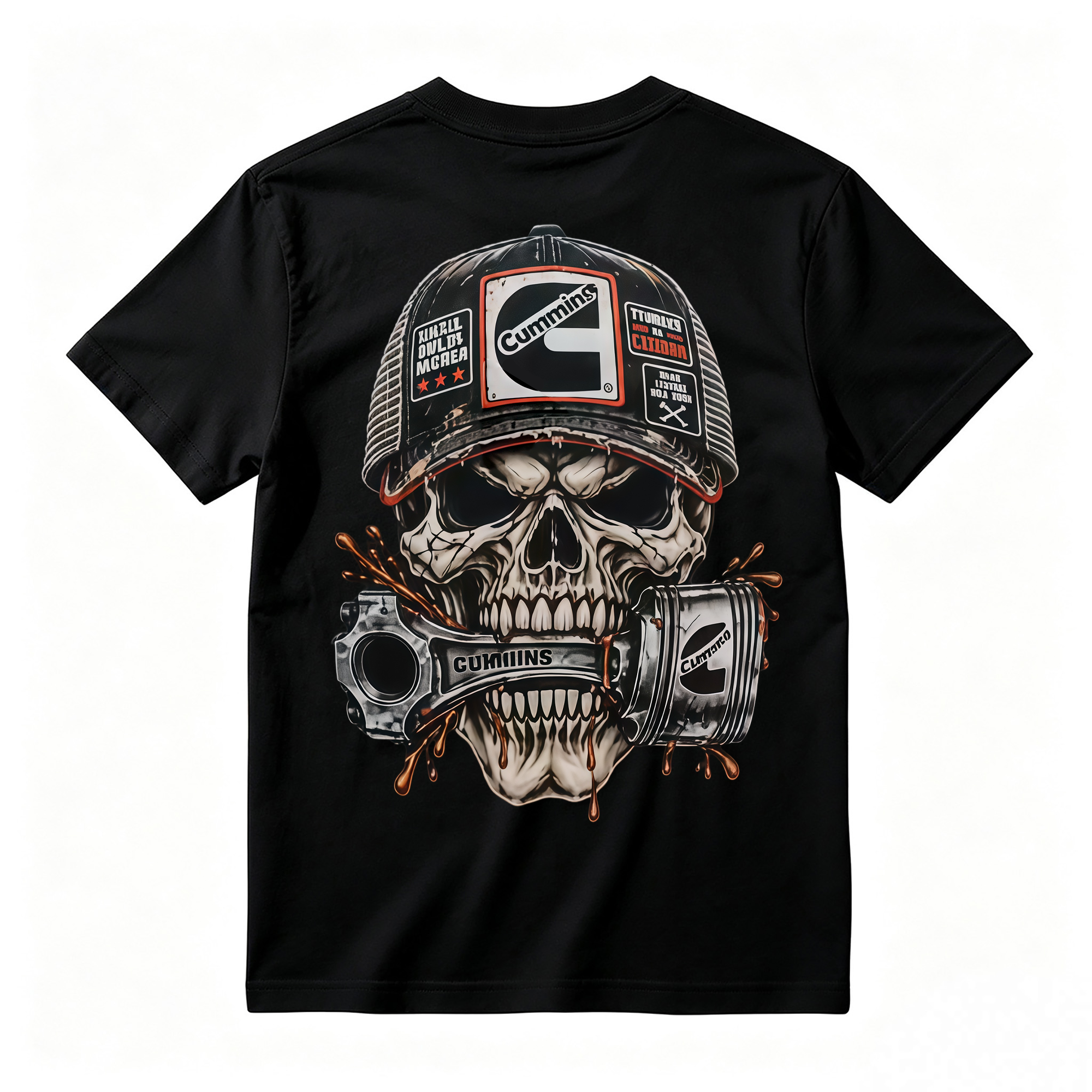 Heavy Metal Mechanic Skull T-Shirt Bundle , Diesel Power, Turbo Engine & Power Tool Graphic Tees