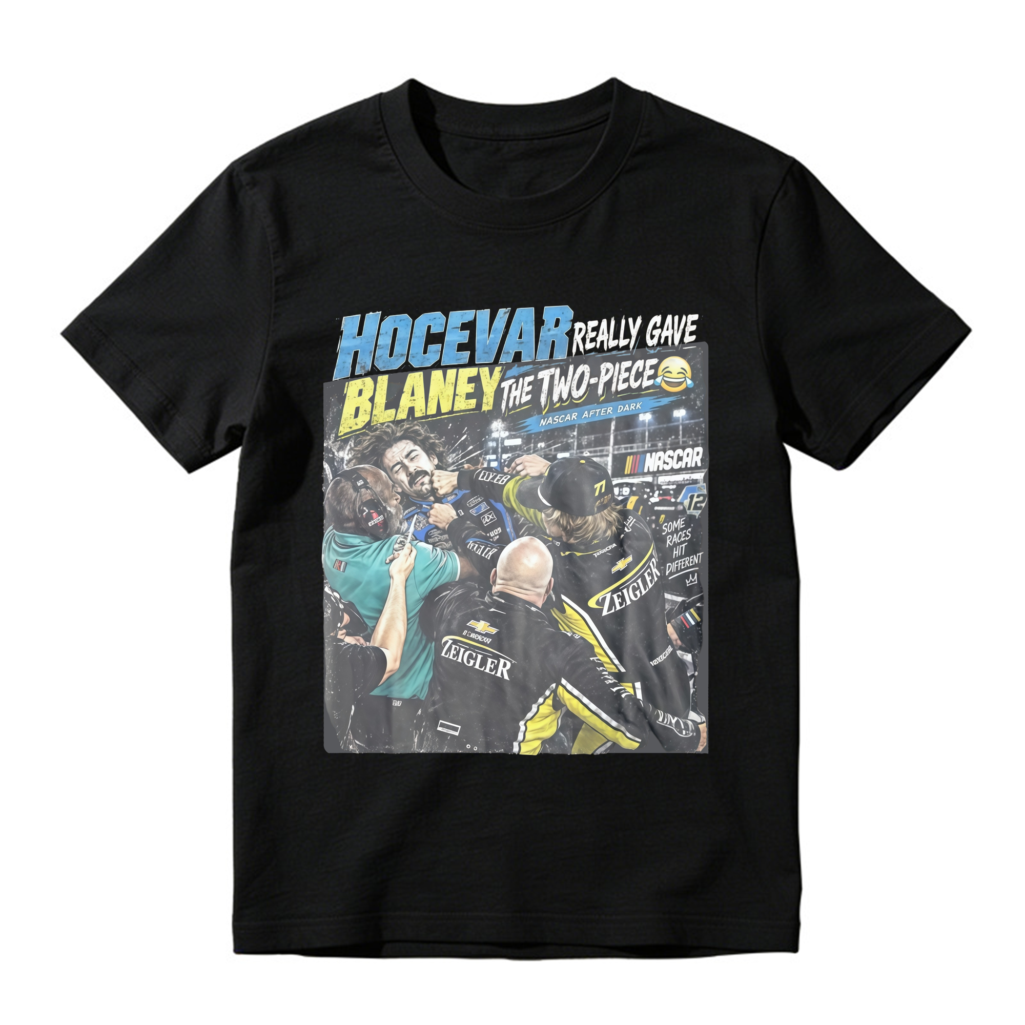 Carson Hocevar Ryan Blaney Shirt  “Two-Piece” Funny Racing Graphic Tee  Vintage NASCAR-Inspired Fight T-Shirt  Race Day Fan Gift