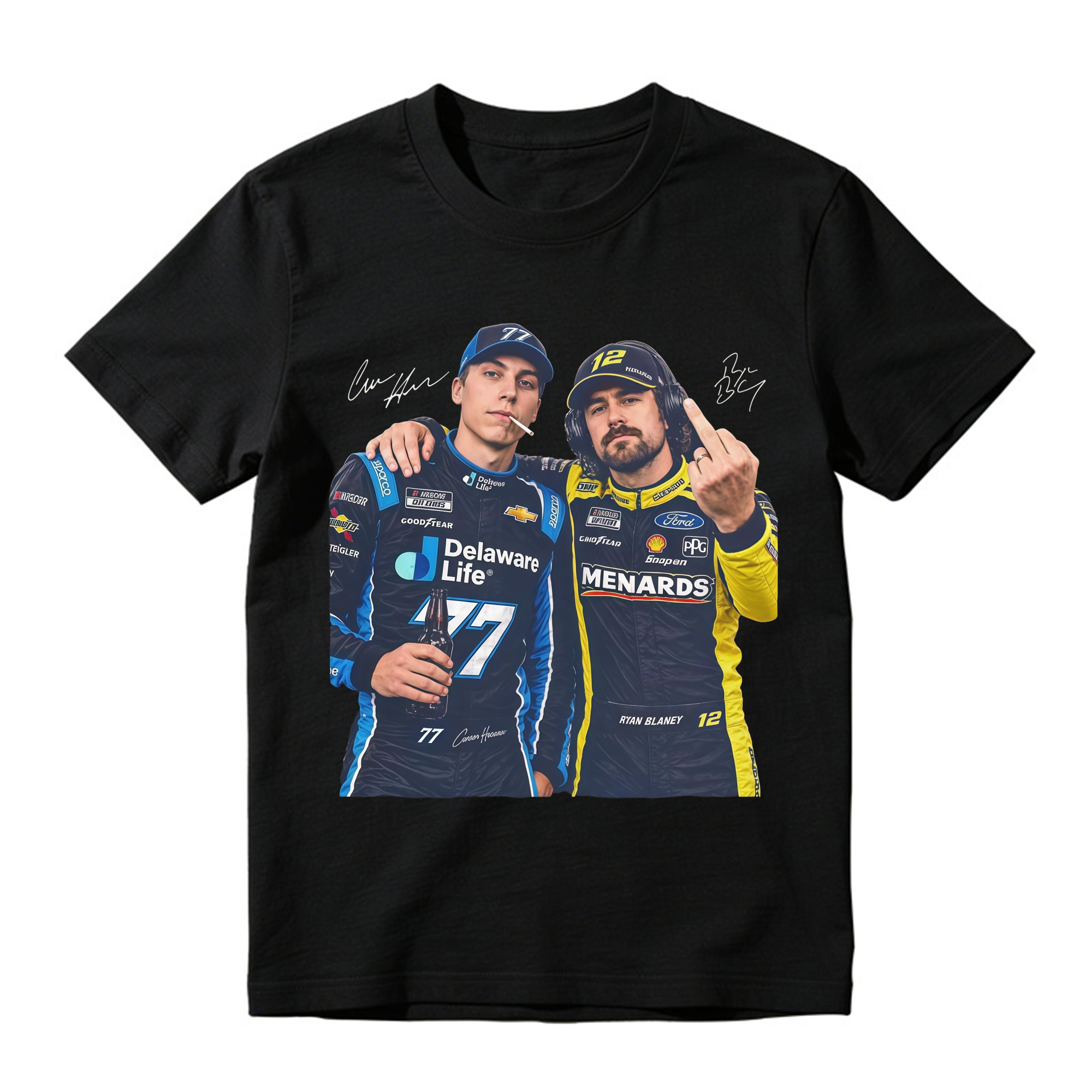 Hocevar Really Gave Blaney The Two-Piece Comfort Colors Shirt Carson Hocevar Ryan Blaney Fight Sweatshirt, Racing Graphic Tee
