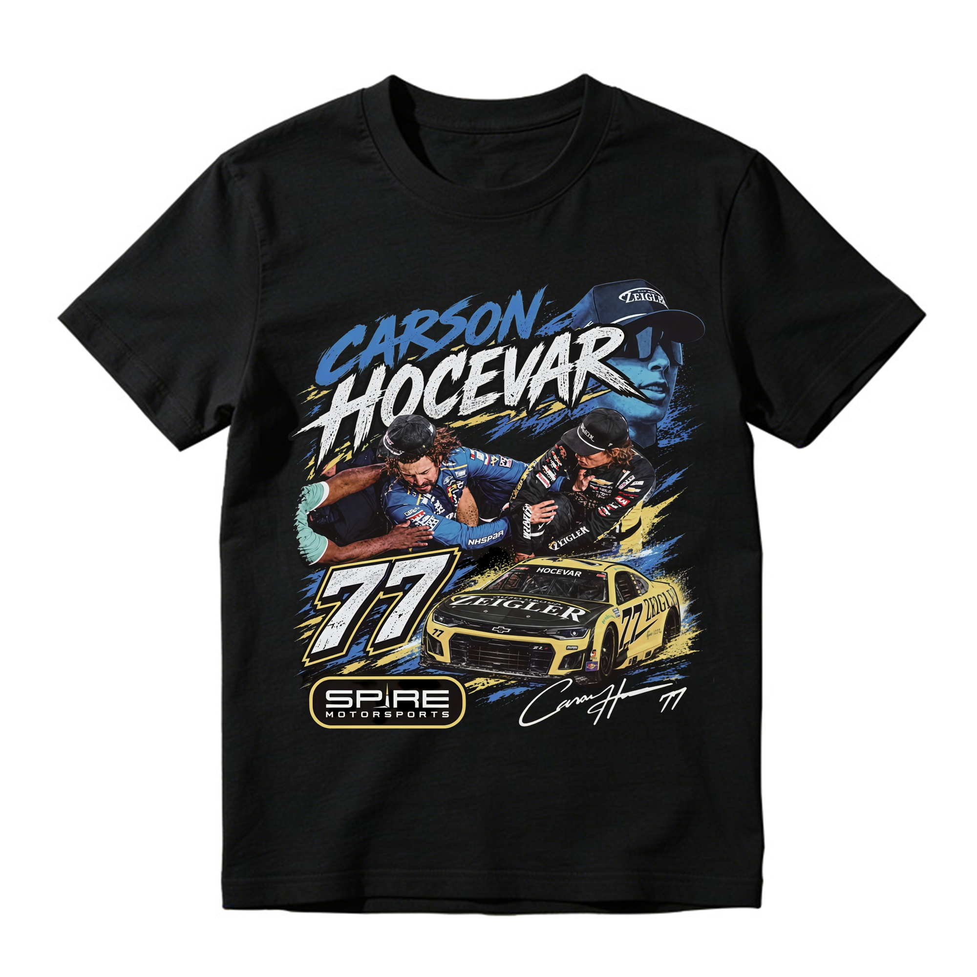 Ryan Blaney vs Carson Hocevar T-Shirt, NASCAR Fight Graphic Tee, Sand Vintage Racing Shirt, Unisex Oversized Top