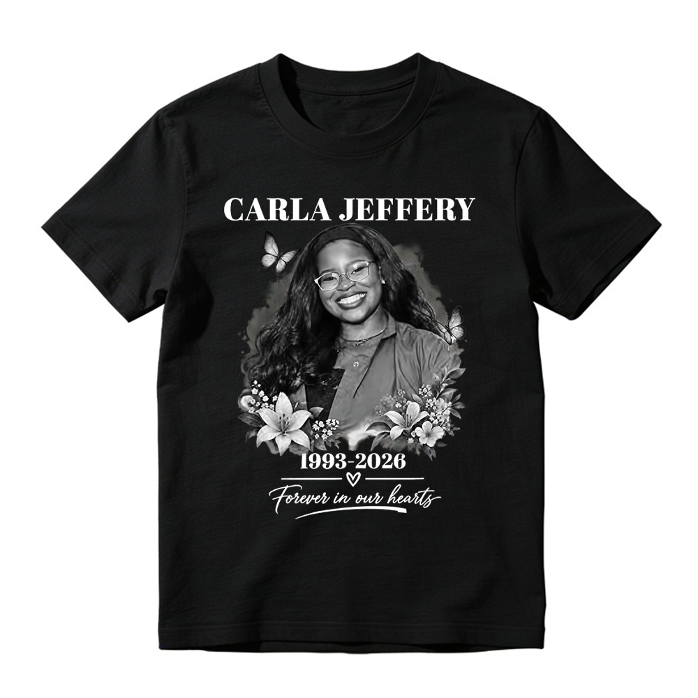 C-J Shirt Unisex In Loving Memory T-Shirt Forever in Our Hearts Memorial Tee Floral Butterfly Remembrance Shirt