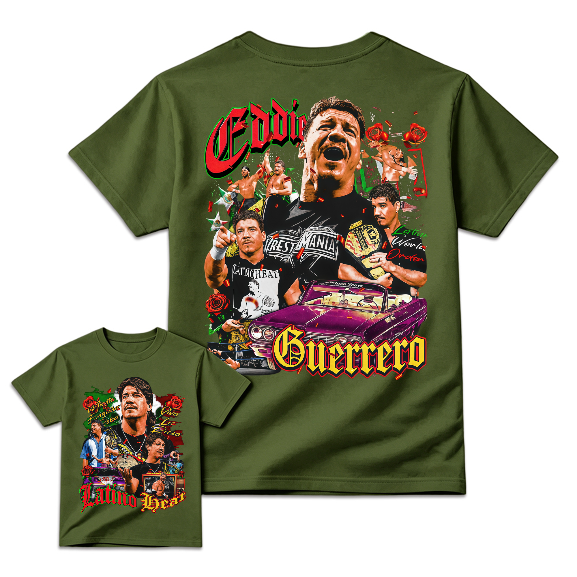 Vintage Wrestling Tee, Men's Classic Fit Short Sleeve Graphic Top, 100% Cotton Streetwear , Shortsleeve, Tops, Clothes, Menswear, Print
