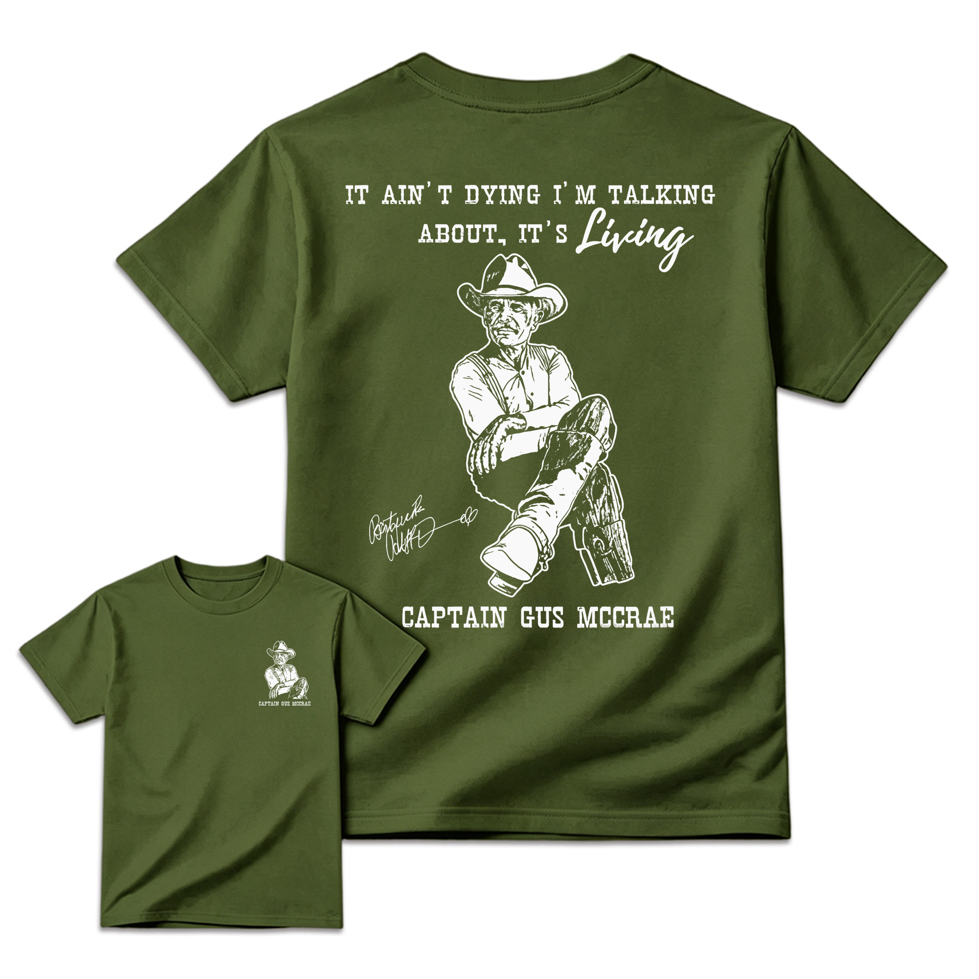 Vintage 90s Captain Gus McCrae Lonesome Dove tshirt , It ain’t dying l’m talking about it’s living, Classic Western Movie tee 