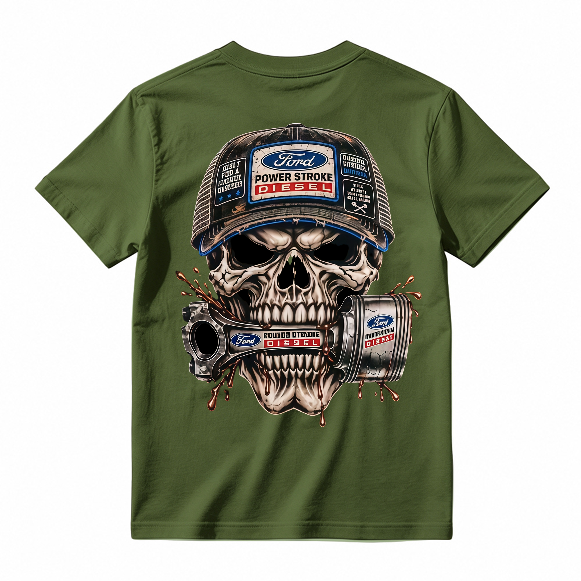 Heavy Metal Mechanic Skull T-Shirt Bundle , Diesel Power, Turbo Engine & Power Tool Graphic Tees