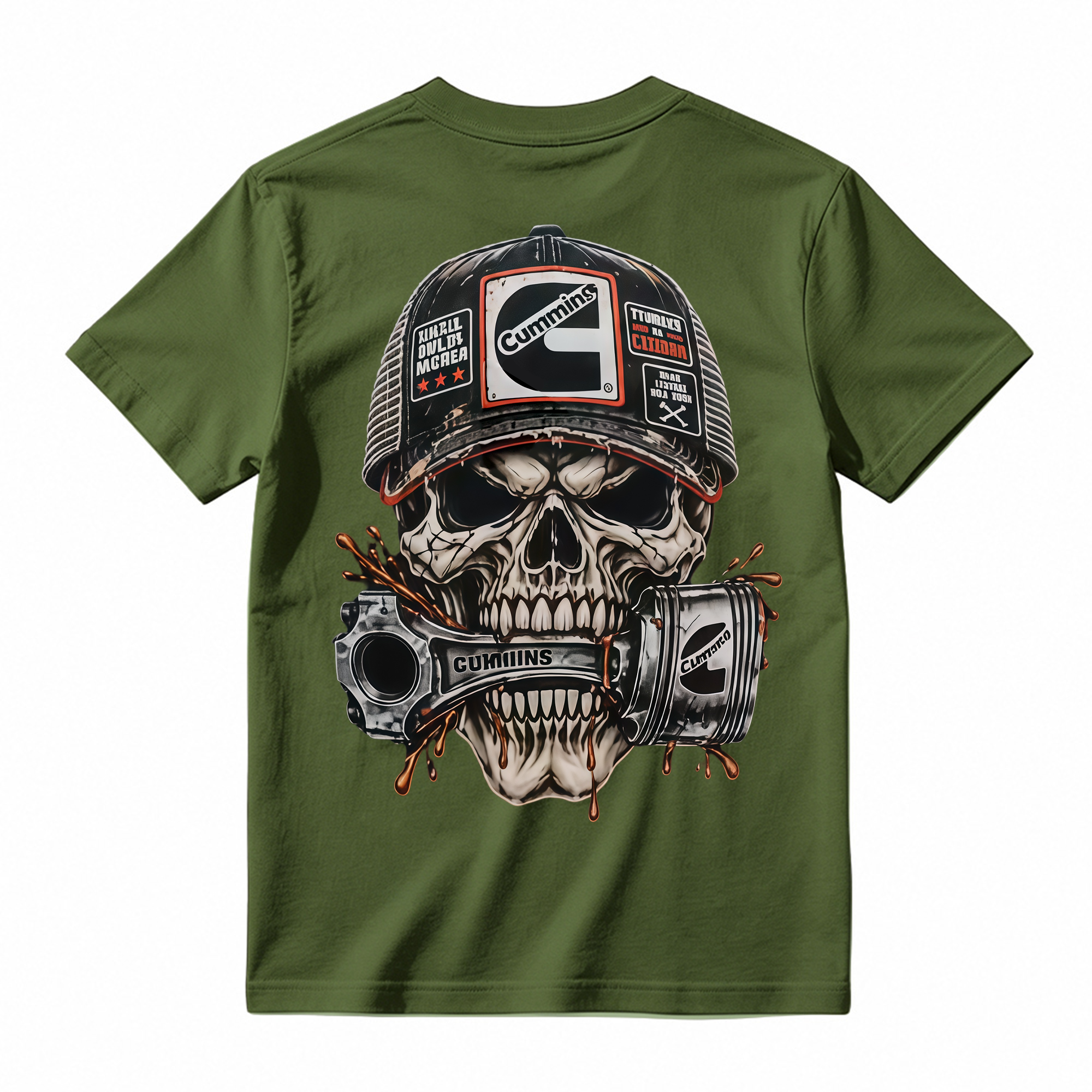Heavy Metal Mechanic Skull T-Shirt Bundle , Diesel Power, Turbo Engine & Power Tool Graphic Tees