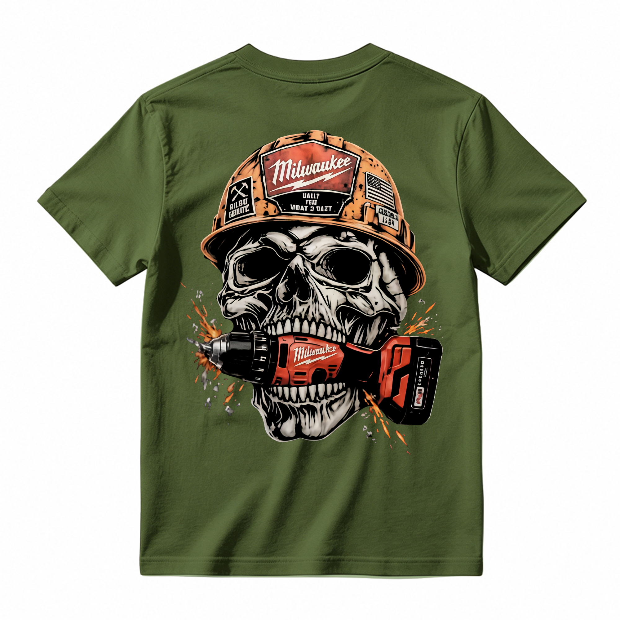 Heavy Metal Mechanic Skull T-Shirt Bundle , Diesel Power, Turbo Engine & Power Tool Graphic Tees