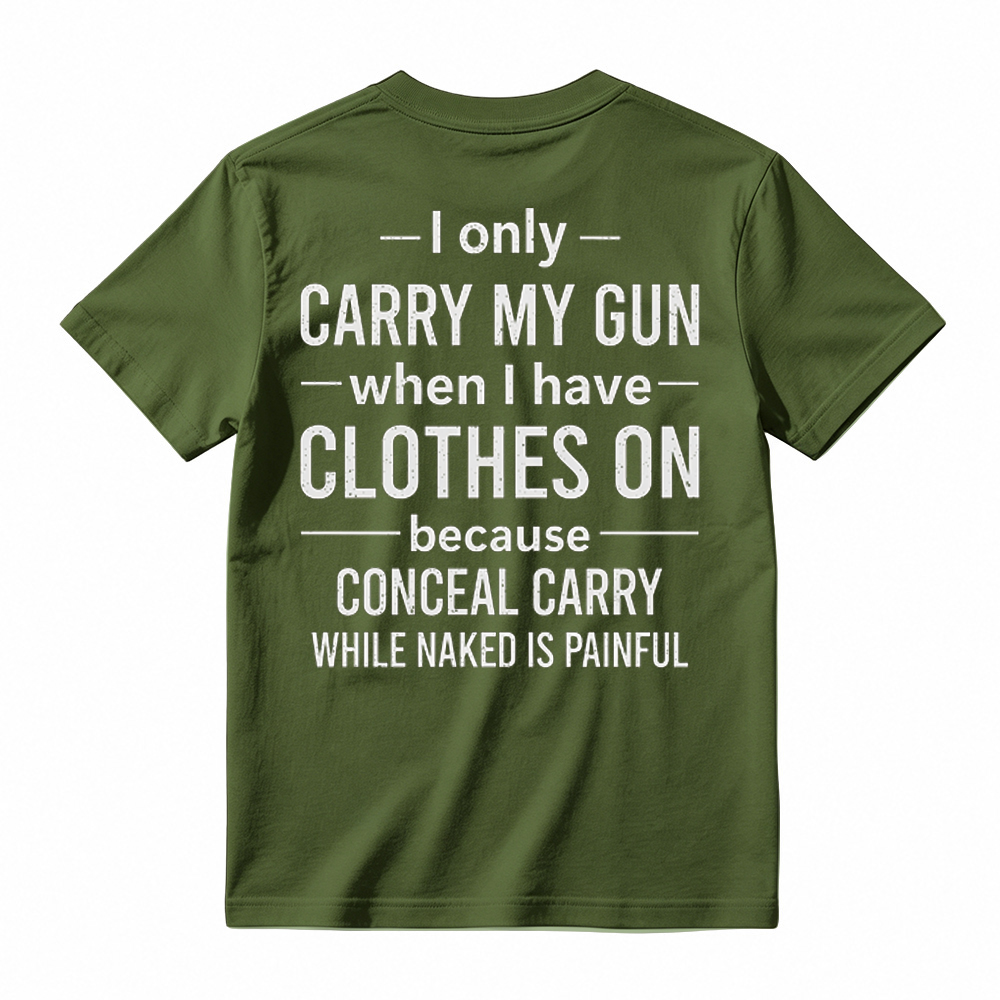 Funny Second Amendment T-Shirt – Gun Owner Humor Tee, Short Sleeve Printed Graphic Shirt, Daily Casual Cotton Men