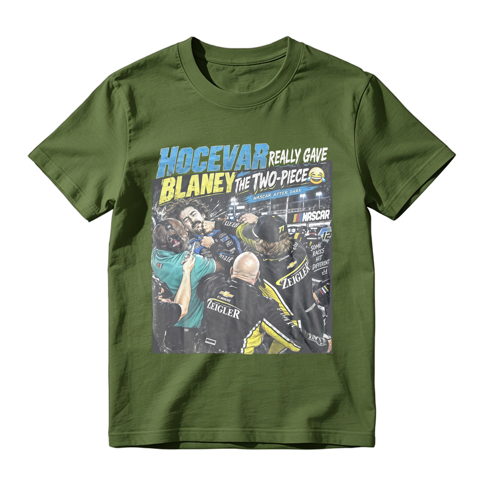 Carson Hocevar Ryan Blaney Shirt  “Two-Piece” Funny Racing Graphic Tee  Vintage NASCAR-Inspired Fight T-Shirt  Race Day Fan Gift