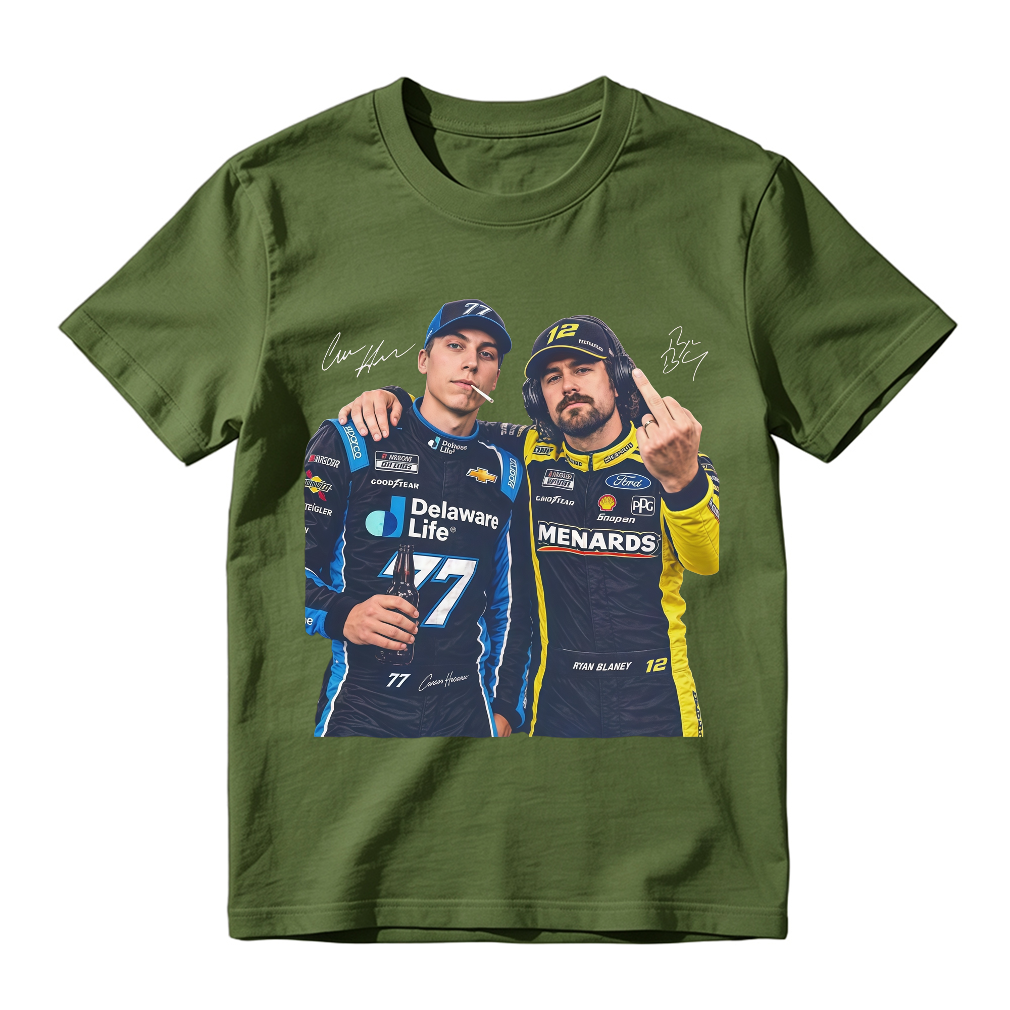 Hocevar Really Gave Blaney The Two-Piece Comfort Colors Shirt Carson Hocevar Ryan Blaney Fight Sweatshirt, Racing Graphic Tee