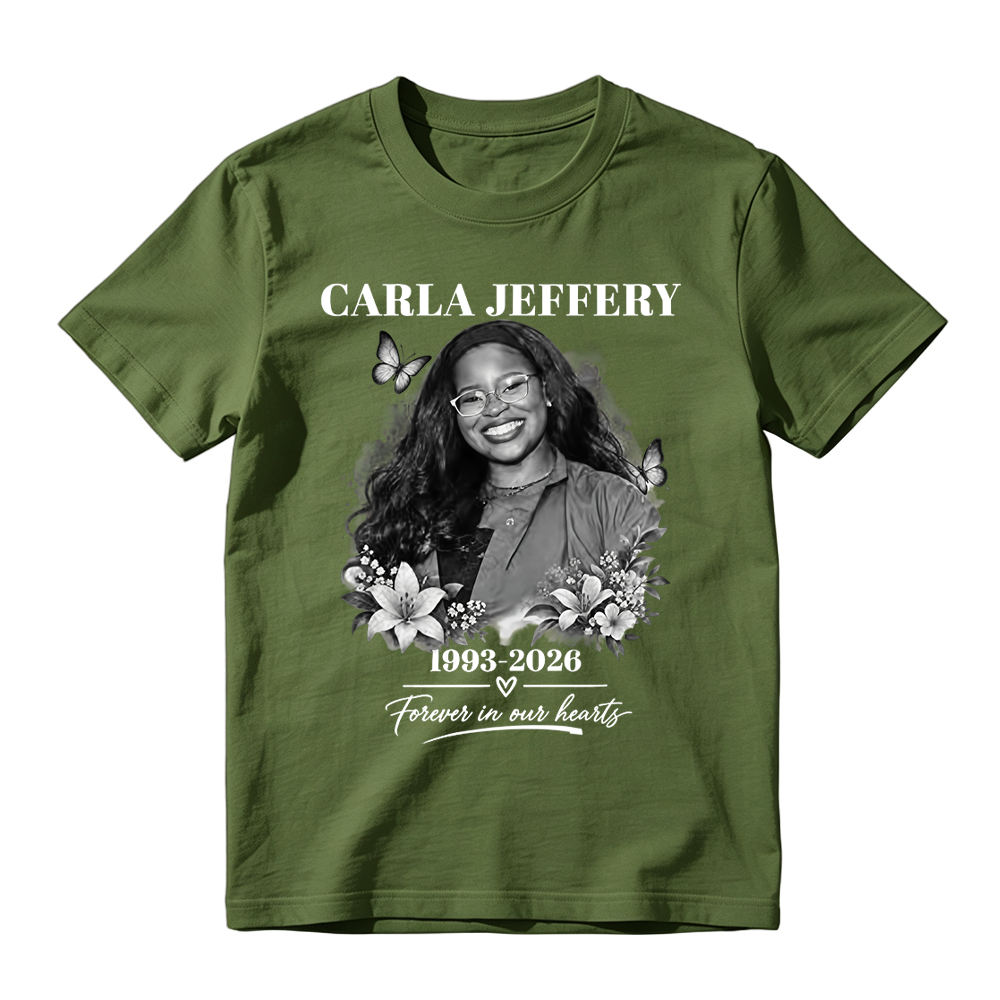 C-J Shirt Unisex In Loving Memory T-Shirt Forever in Our Hearts Memorial Tee Floral Butterfly Remembrance Shirt