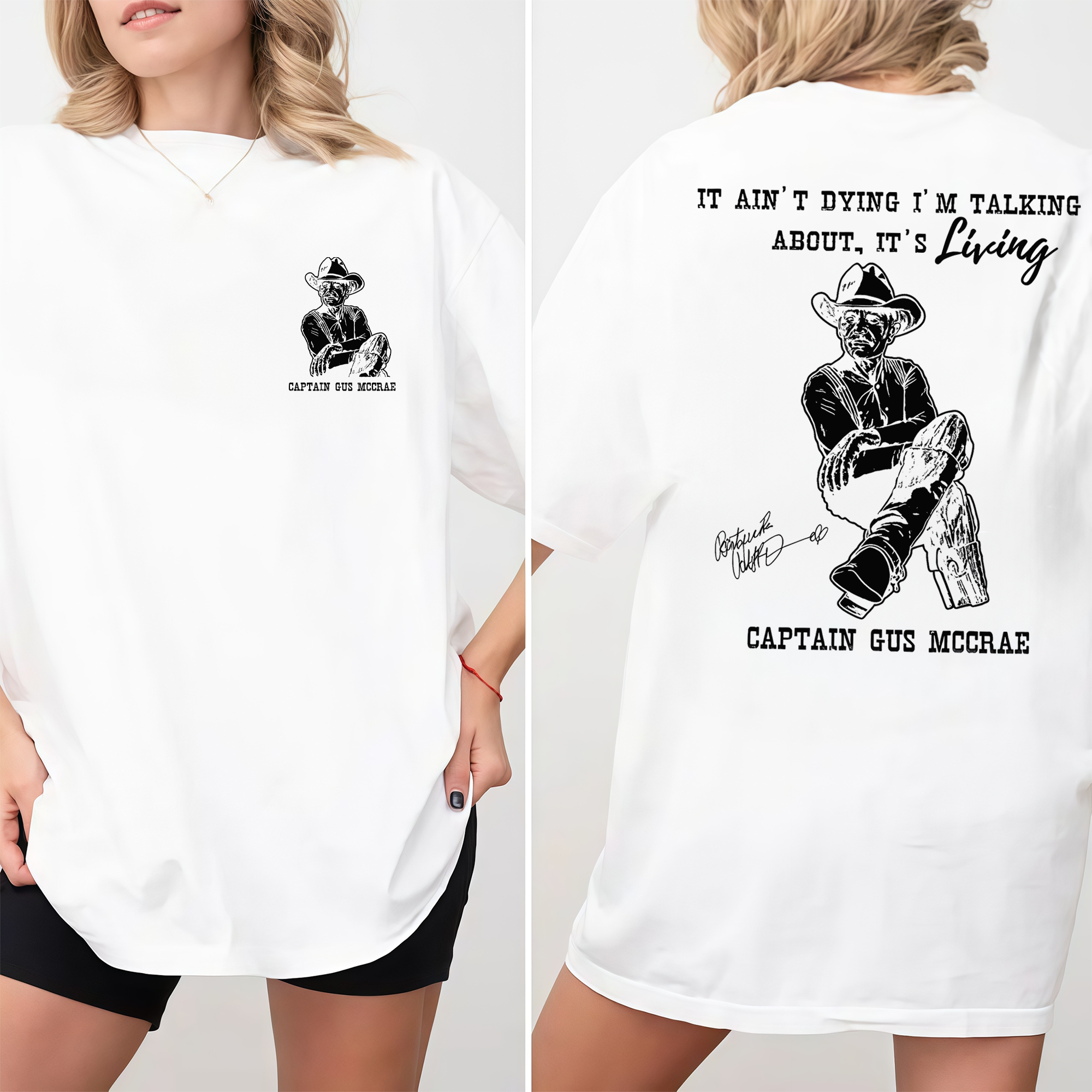 Vintage 90s Captain Gus McCrae Lonesome Dove tshirt , It ain’t dying l’m talking about it’s living, Classic Western Movie tee 