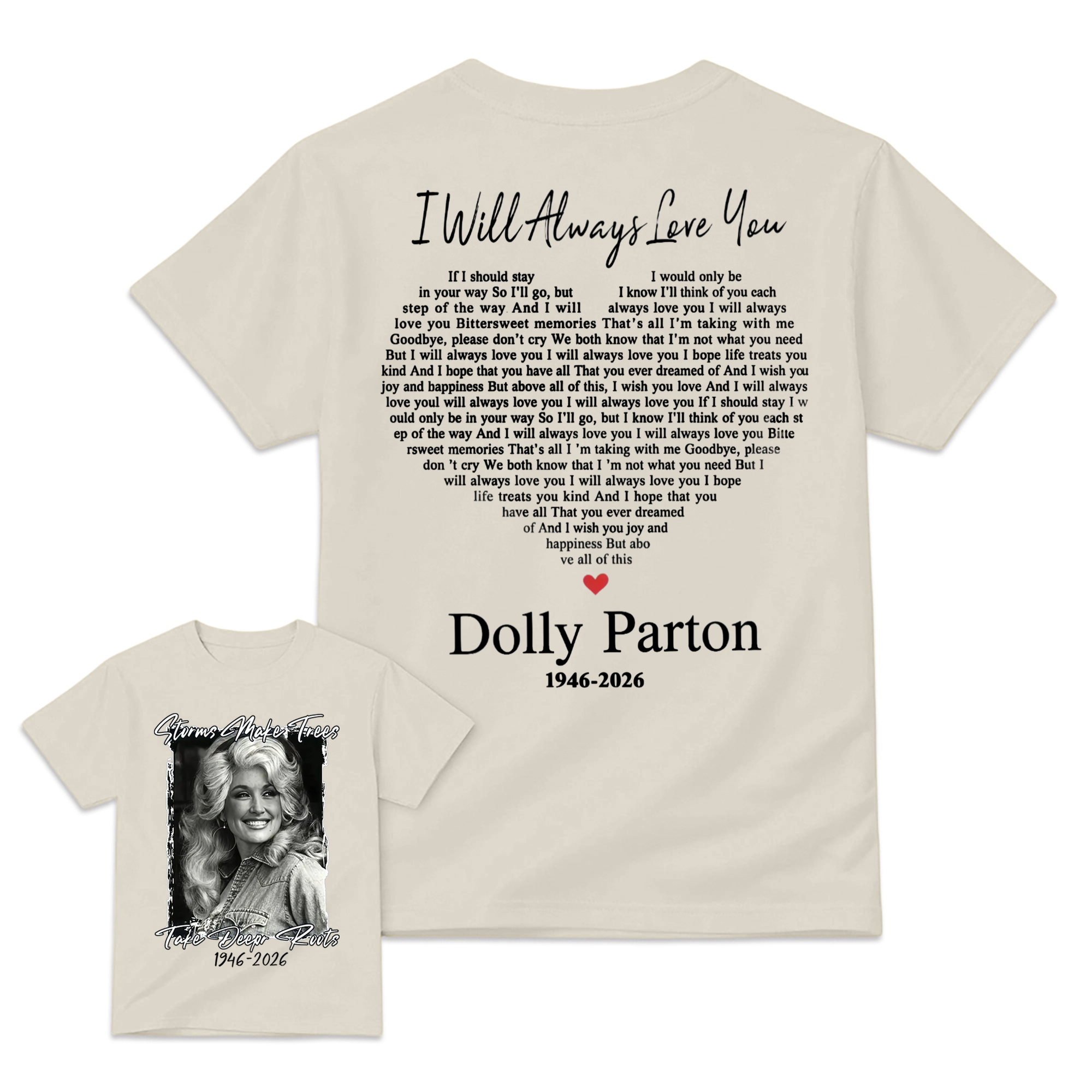 Dolly Parton 1946 - 2026 Shirt, I Will Always Love You Tee