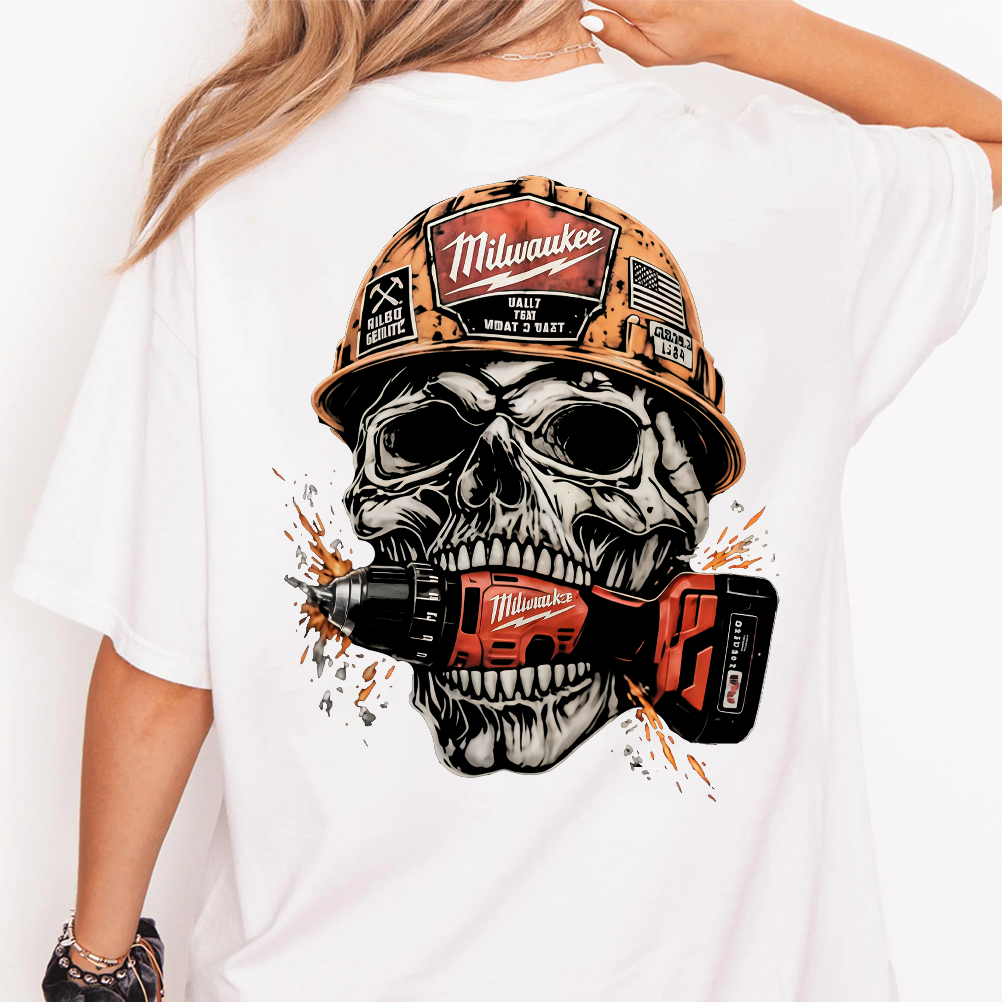 Heavy Metal Mechanic Skull T-Shirt Bundle , Diesel Power, Turbo Engine & Power Tool Graphic Tees