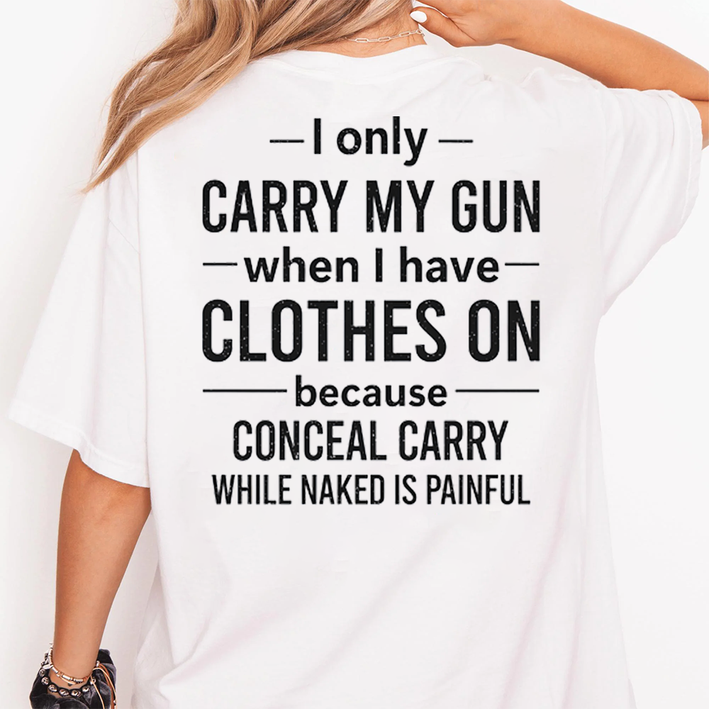 Funny Second Amendment T-Shirt – Gun Owner Humor Tee, Short Sleeve Printed Graphic Shirt, Daily Casual Cotton Men