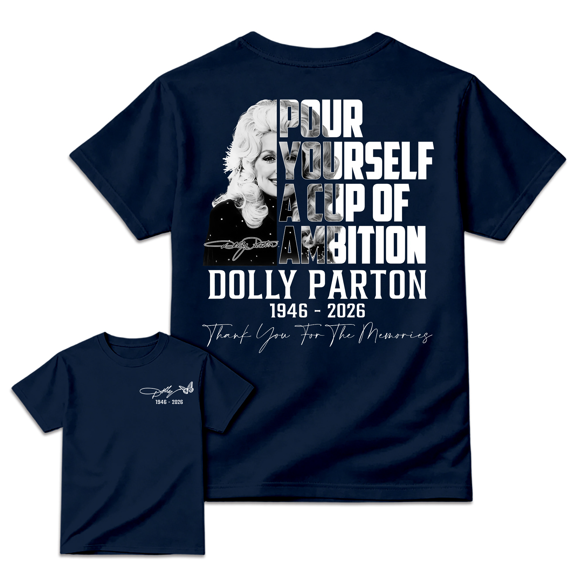 Dolly Parton 9 to 5 Tribute Shirt, Pour Yourself A Cup Of Ambition Tee, Country Music Legend T-Shirt
