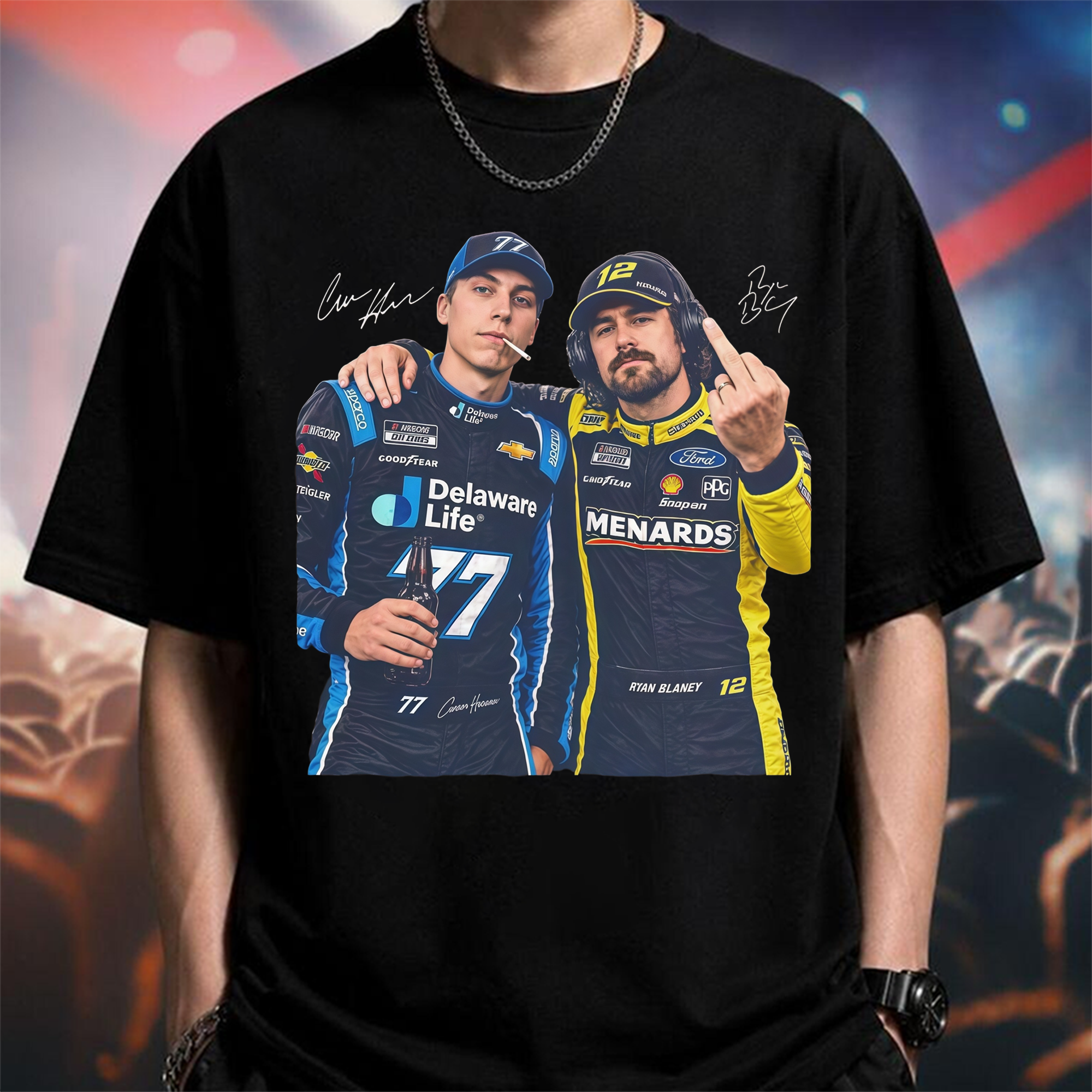 Hocevar Really Gave Blaney The Two-Piece Comfort Colors Shirt Carson Hocevar Ryan Blaney Fight Sweatshirt, Racing Graphic Tee