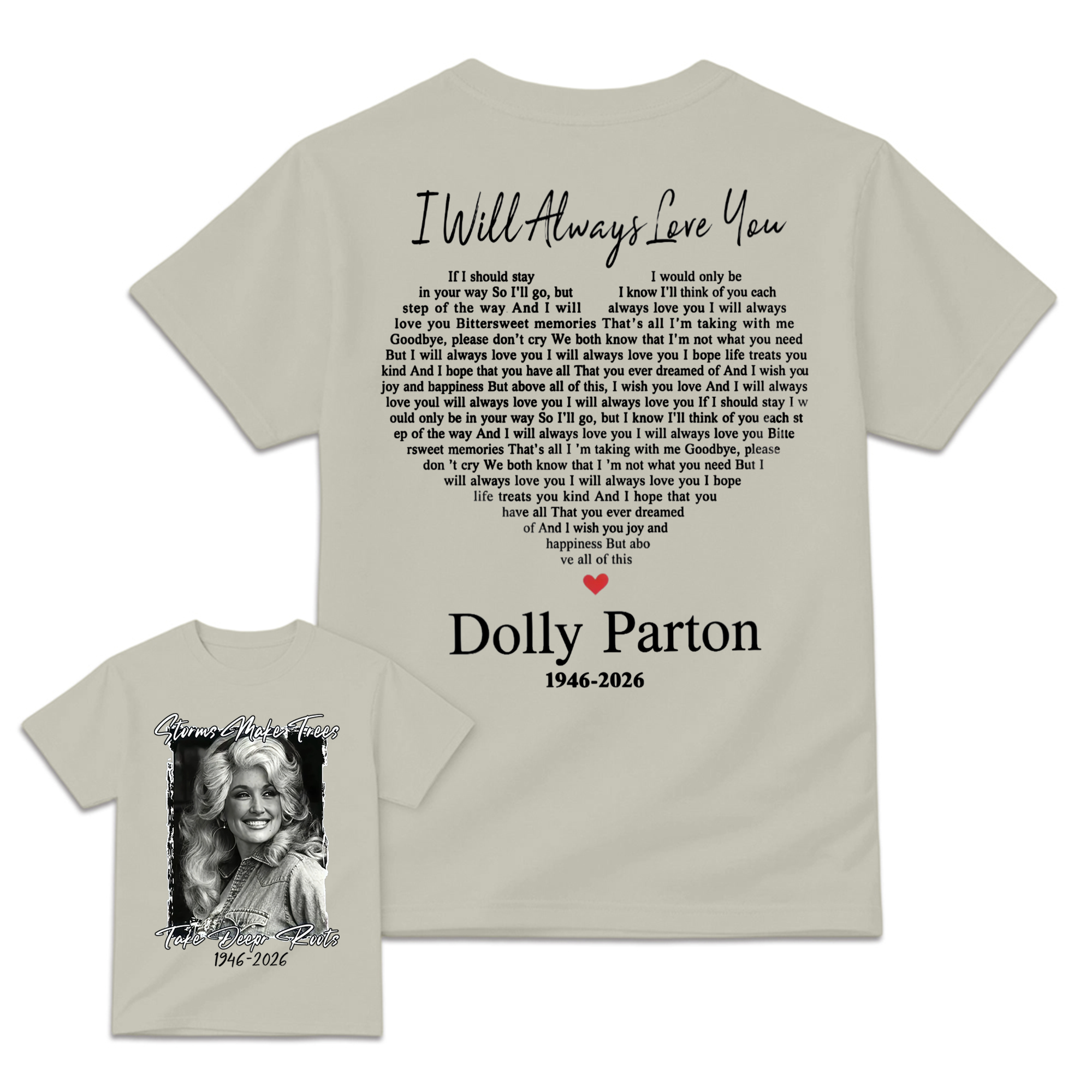 Dolly Parton 1946 - 2026 Shirt, I Will Always Love You Tee