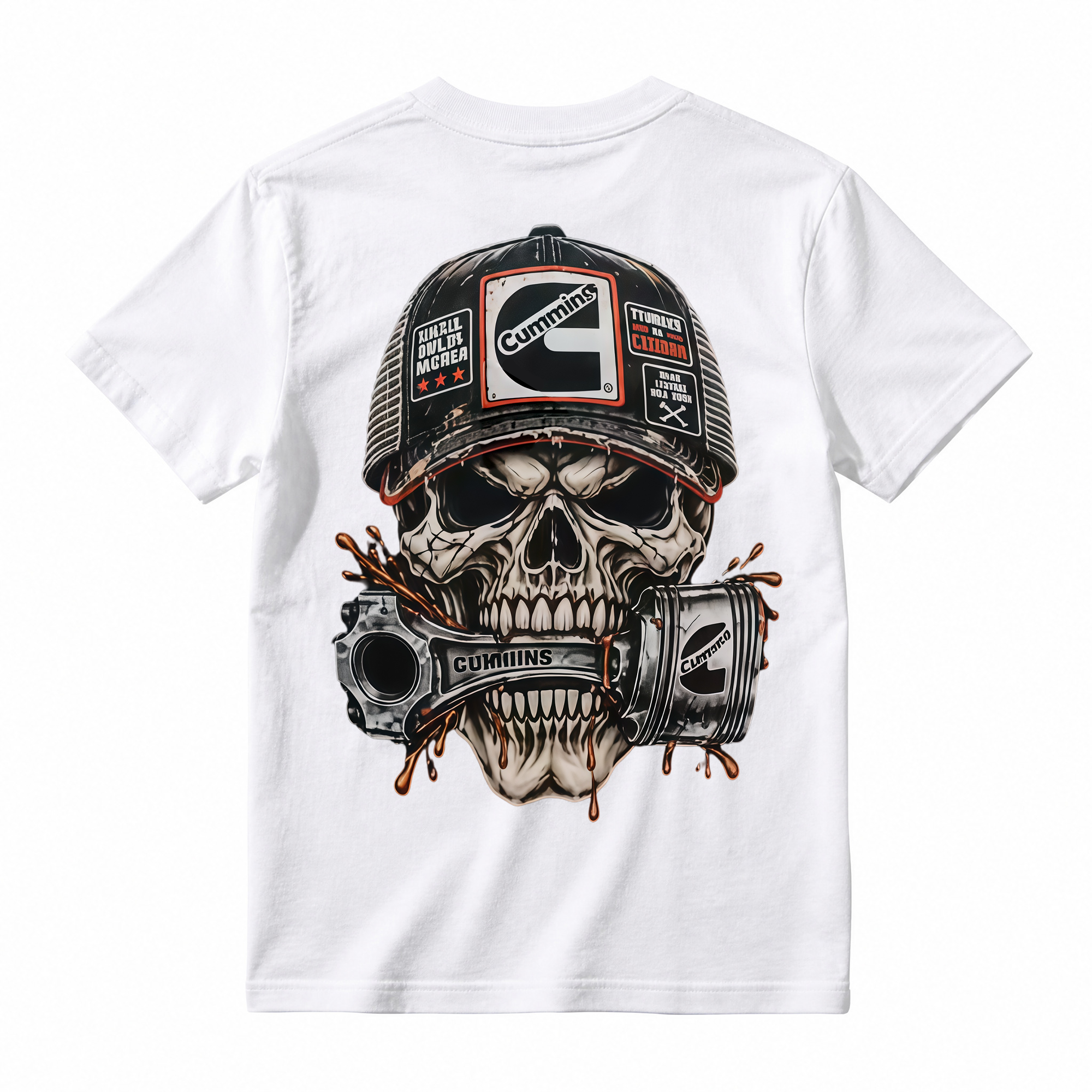Heavy Metal Mechanic Skull T-Shirt Bundle , Diesel Power, Turbo Engine & Power Tool Graphic Tees