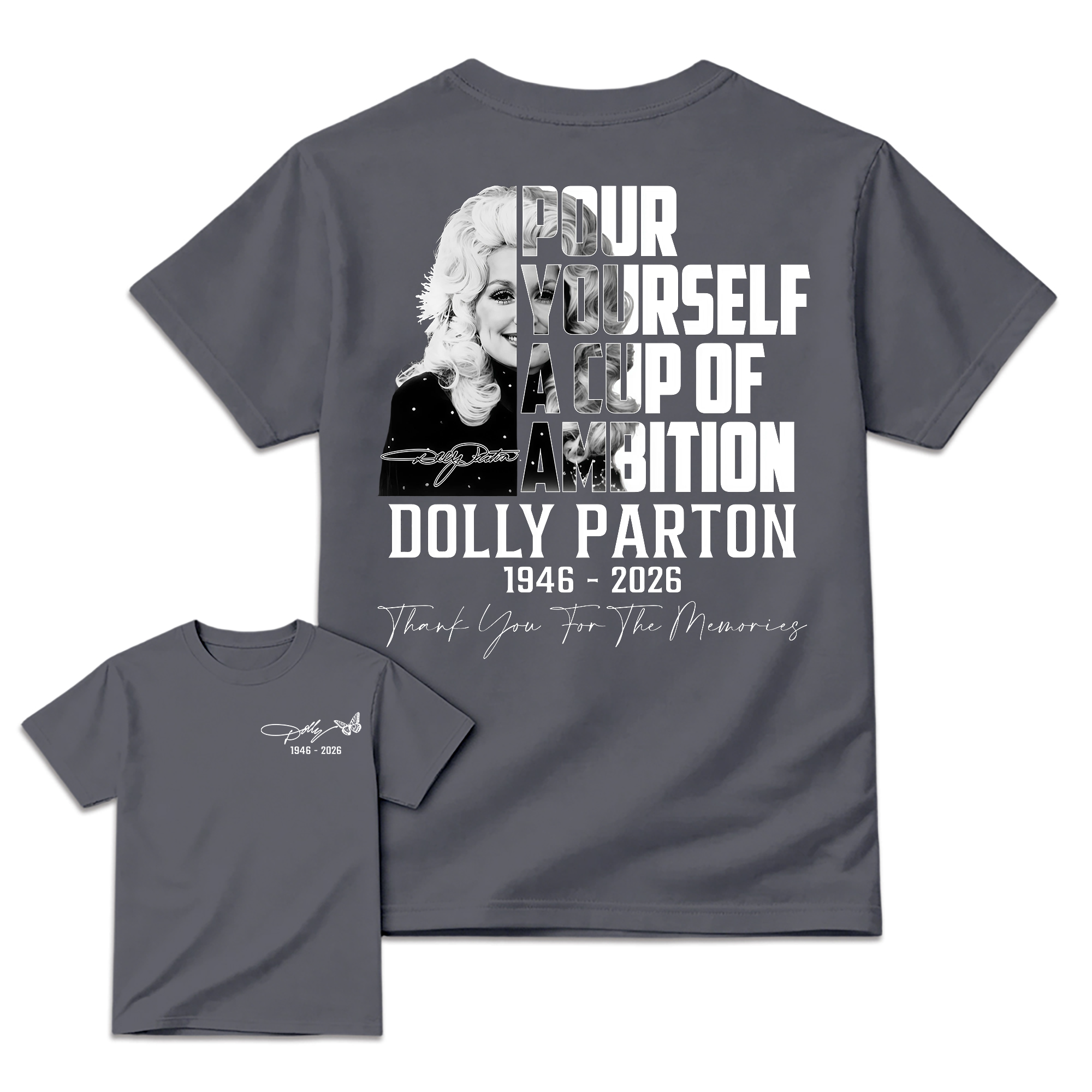 Dolly Parton 9 to 5 Tribute Shirt, Pour Yourself A Cup Of Ambition Tee, Country Music Legend T-Shirt
