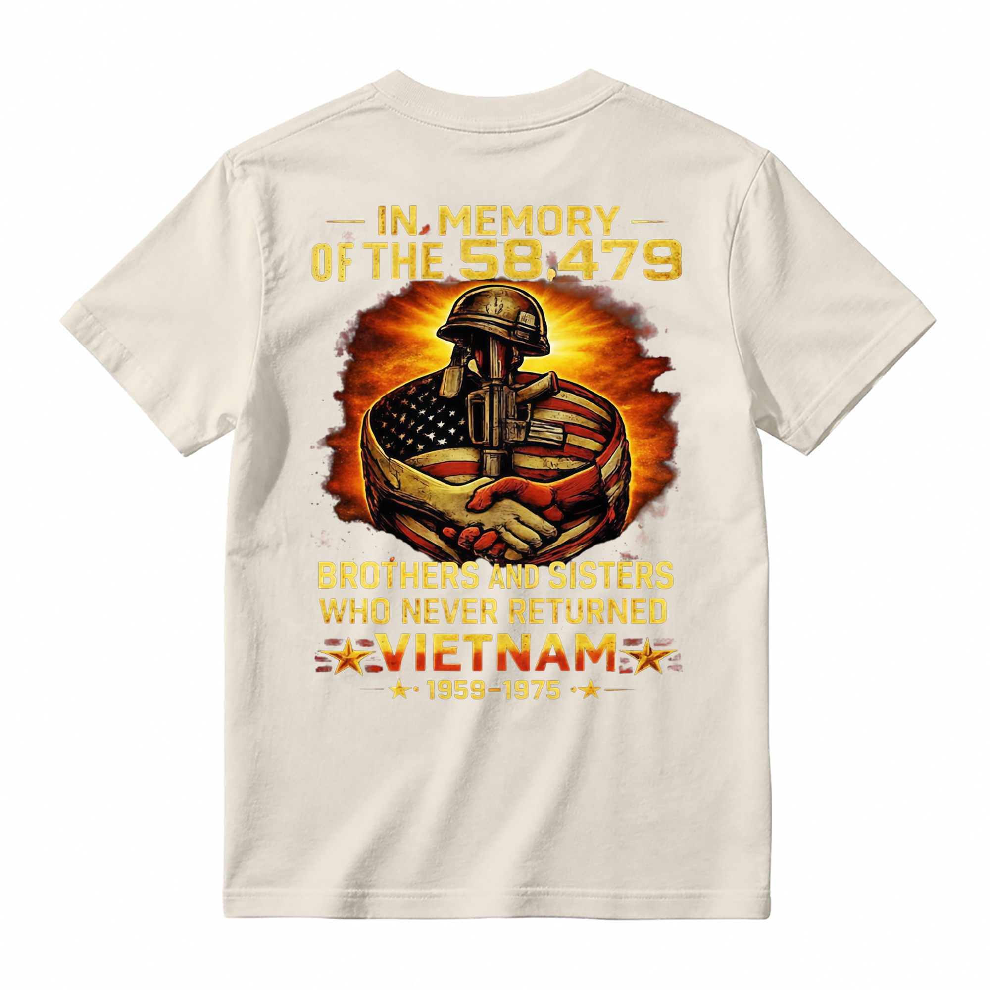In Memory Of 58479 Vietnam Veteran Shirt, Eagle Military T-Shirt, Multicolor Full Size S-5XL, Veterans Day Gift