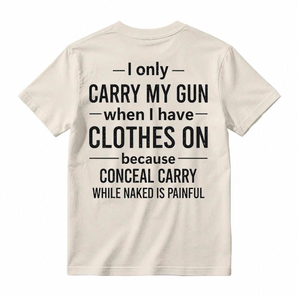 Funny Second Amendment T-Shirt – Gun Owner Humor Tee, Short Sleeve Printed Graphic Shirt, Daily Casual Cotton Men