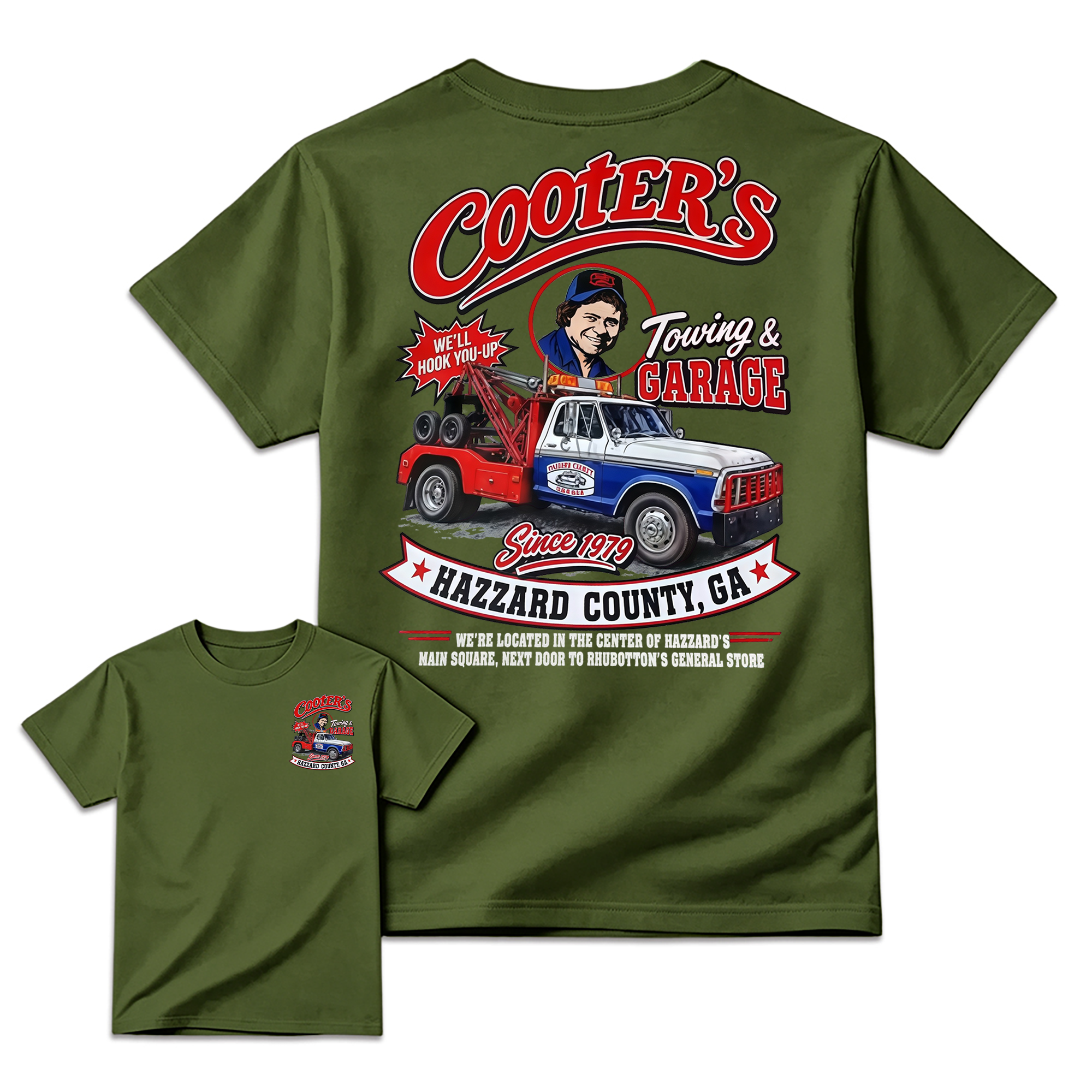 Cooter's Towing Dukes of Hazzard Movie T-shirt