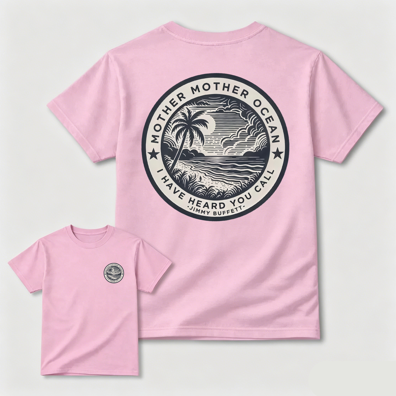 Jimmy Buffett Tee, Mother Mother Ocean I Have Heard You Call T-shirt, Summer Vibe Shirt, Gift for Fans, MADE IN USA