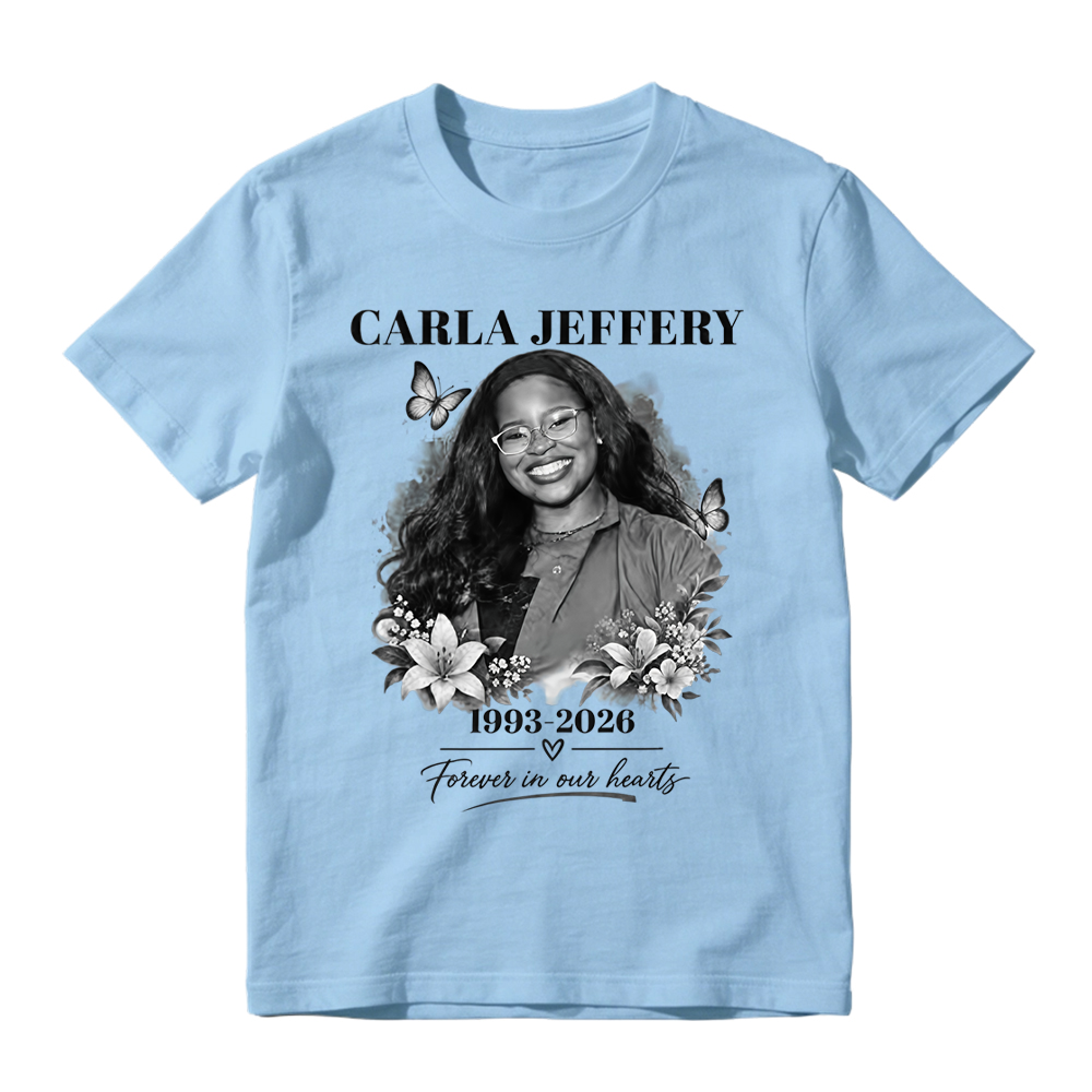 C-J Shirt Unisex In Loving Memory T-Shirt Forever in Our Hearts Memorial Tee Floral Butterfly Remembrance Shirt