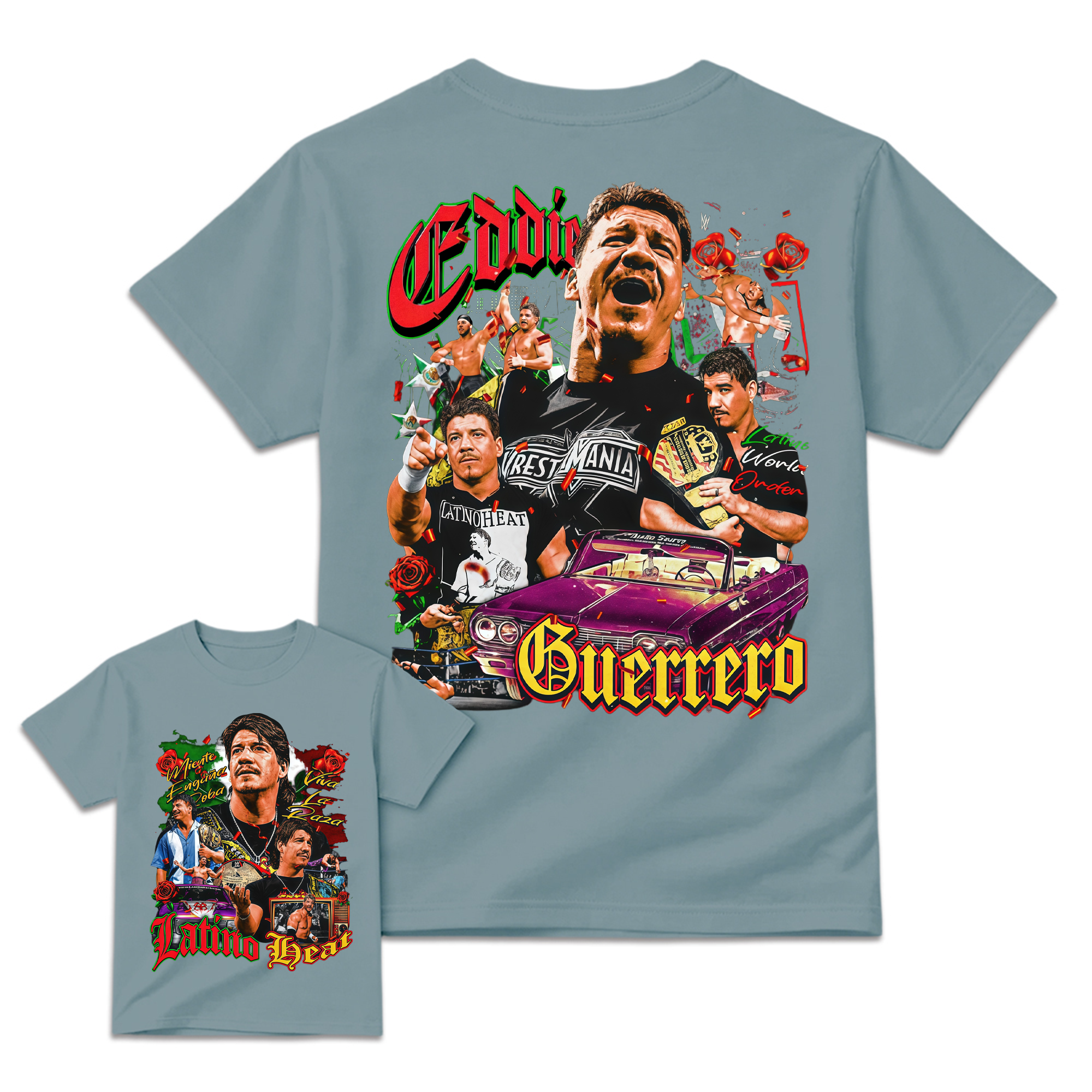 Vintage Wrestling Tee, Men's Classic Fit Short Sleeve Graphic Top, 100% Cotton Streetwear , Shortsleeve, Tops, Clothes, Menswear, Print