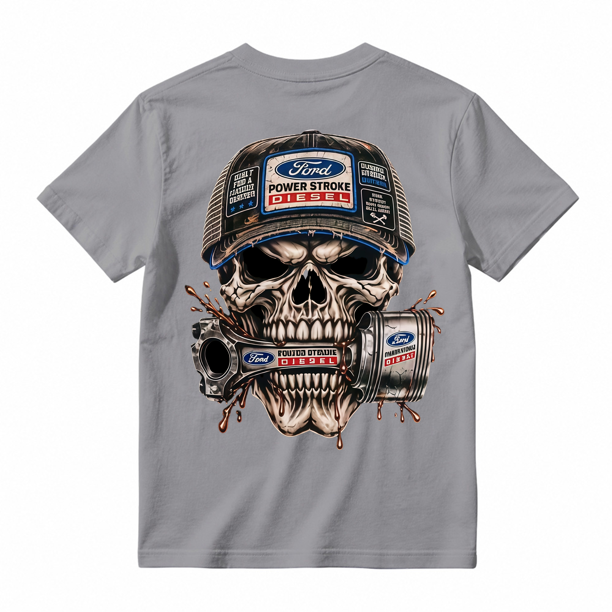 Heavy Metal Mechanic Skull T-Shirt Bundle , Diesel Power, Turbo Engine & Power Tool Graphic Tees