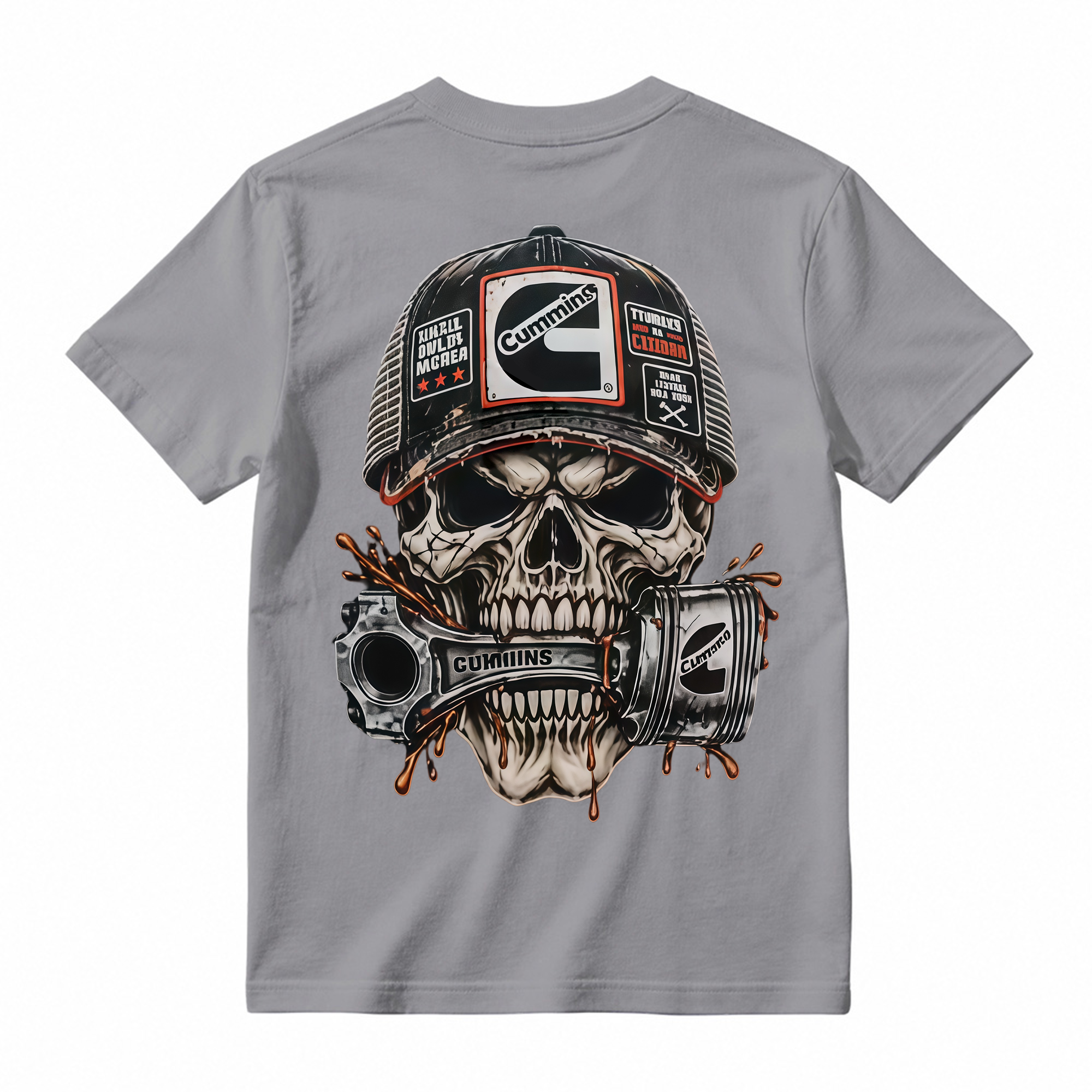 Heavy Metal Mechanic Skull T-Shirt Bundle , Diesel Power, Turbo Engine & Power Tool Graphic Tees