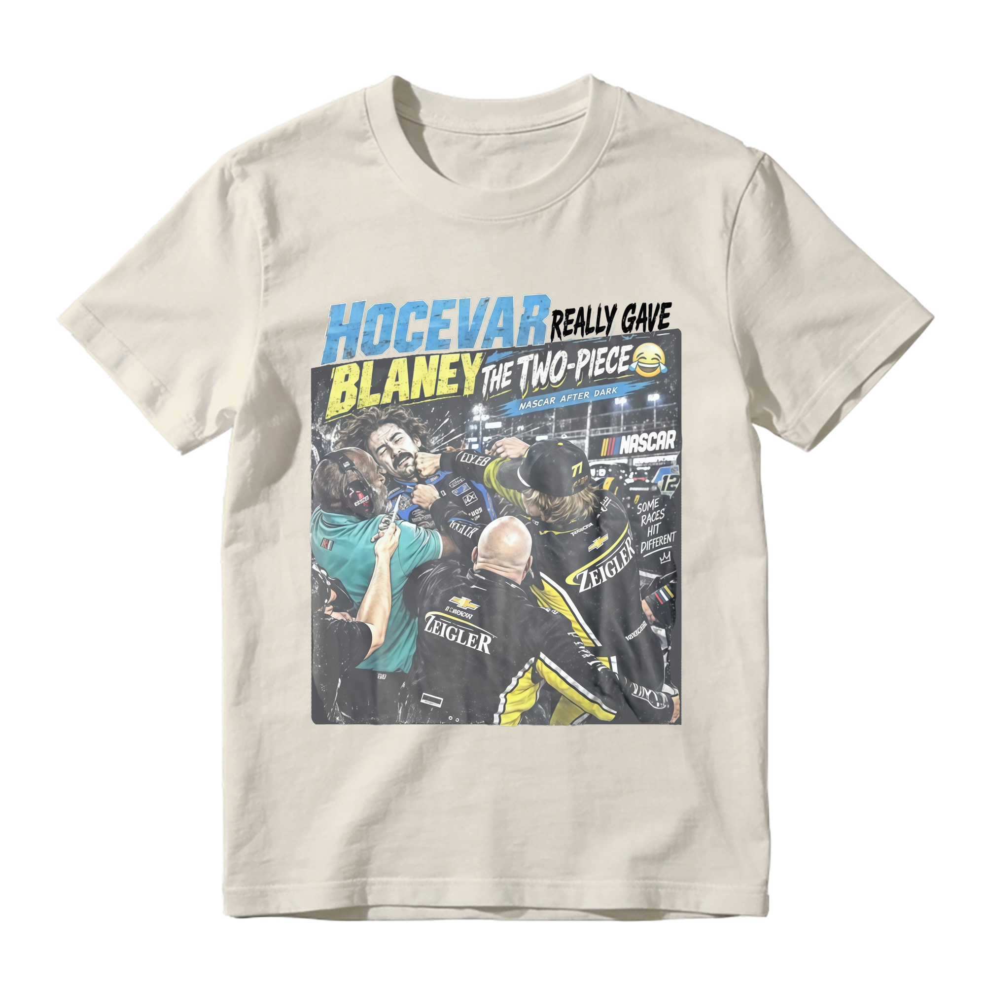 Carson Hocevar Ryan Blaney Shirt  “Two-Piece” Funny Racing Graphic Tee  Vintage NASCAR-Inspired Fight T-Shirt  Race Day Fan Gift