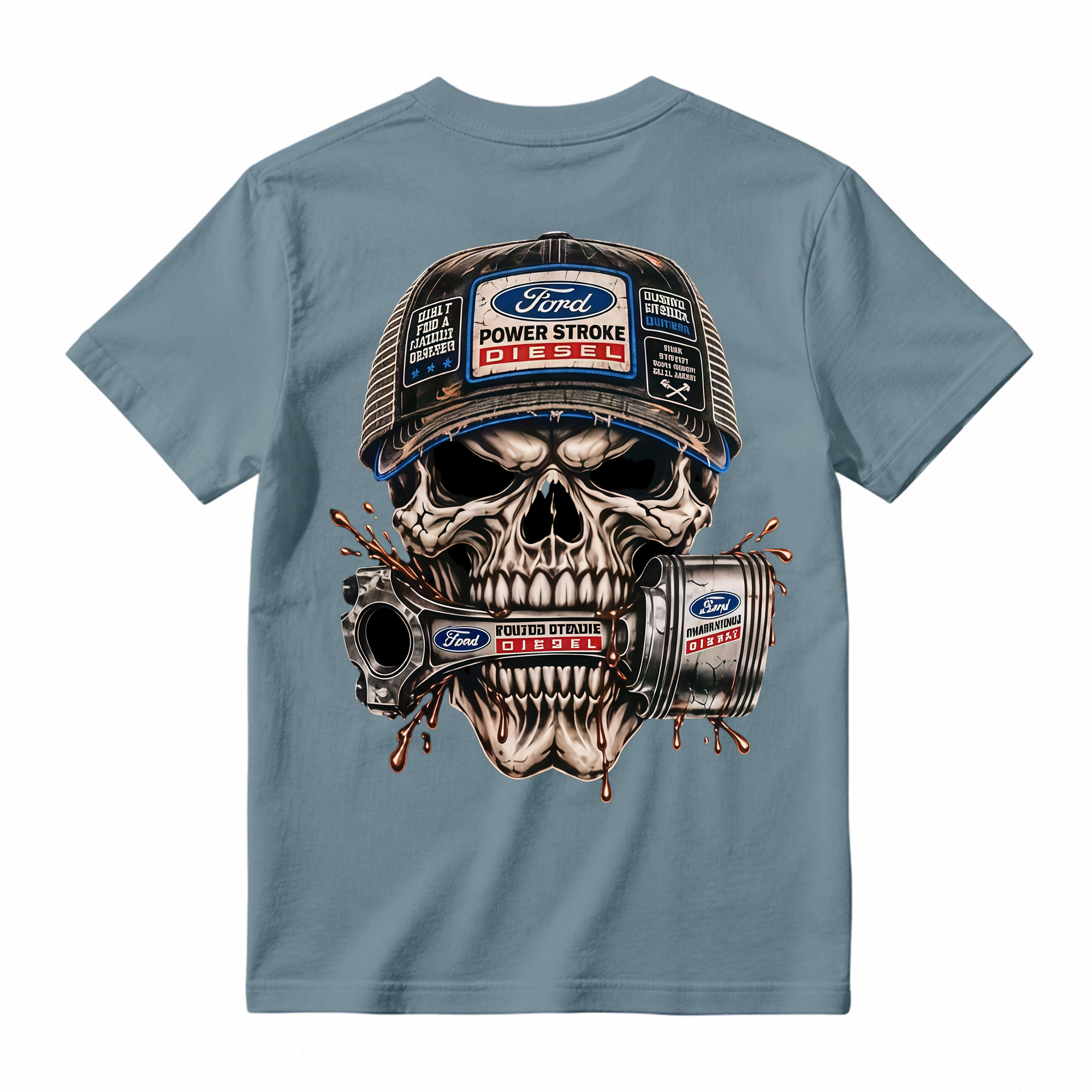 Heavy Metal Mechanic Skull T-Shirt Bundle , Diesel Power, Turbo Engine & Power Tool Graphic Tees