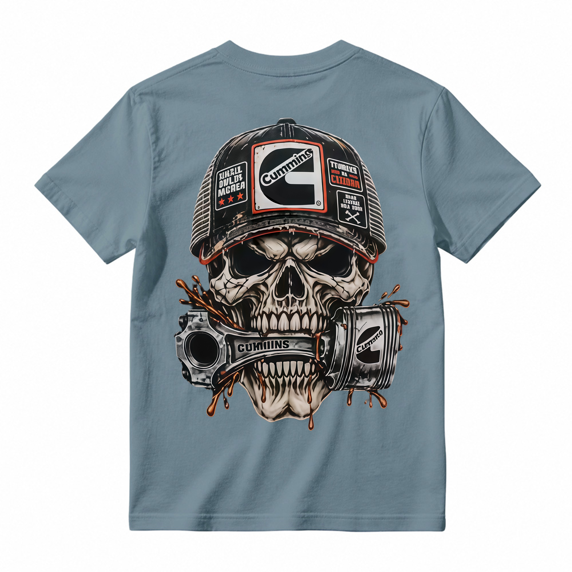 Heavy Metal Mechanic Skull T-Shirt Bundle , Diesel Power, Turbo Engine & Power Tool Graphic Tees