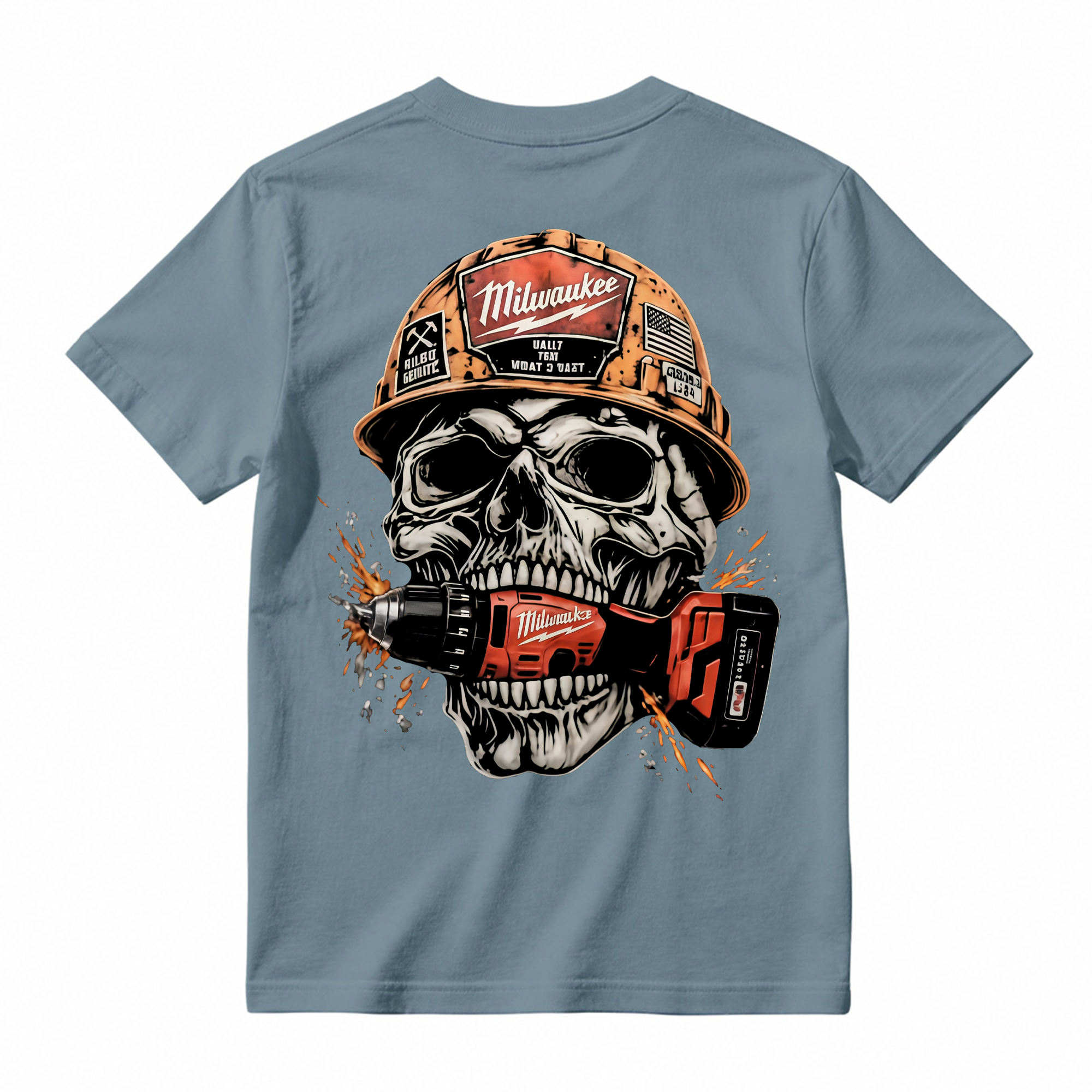 Heavy Metal Mechanic Skull T-Shirt Bundle , Diesel Power, Turbo Engine & Power Tool Graphic Tees