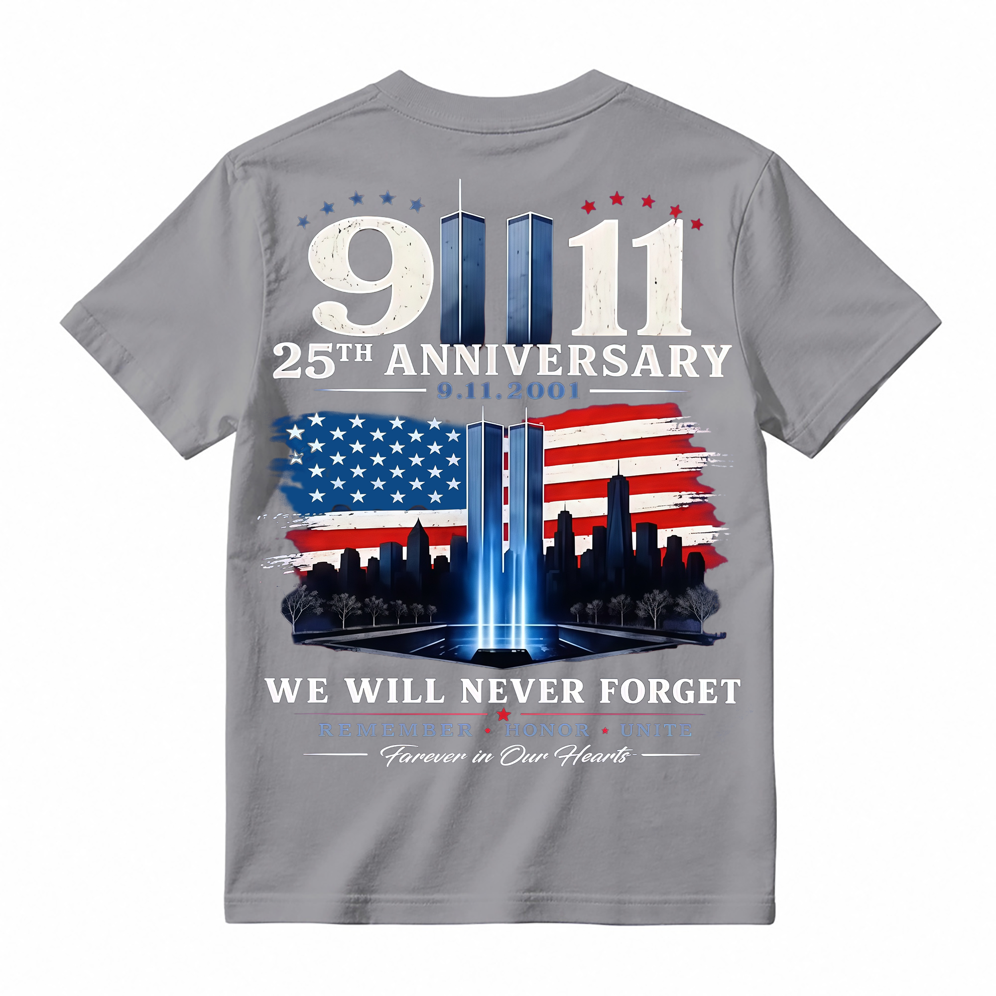 We Will Never Forget 9/11 Memorial T-shirt