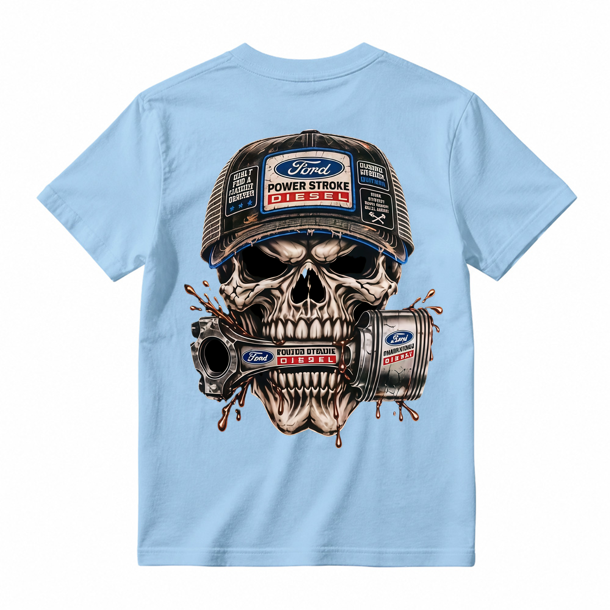Heavy Metal Mechanic Skull T-Shirt Bundle , Diesel Power, Turbo Engine & Power Tool Graphic Tees