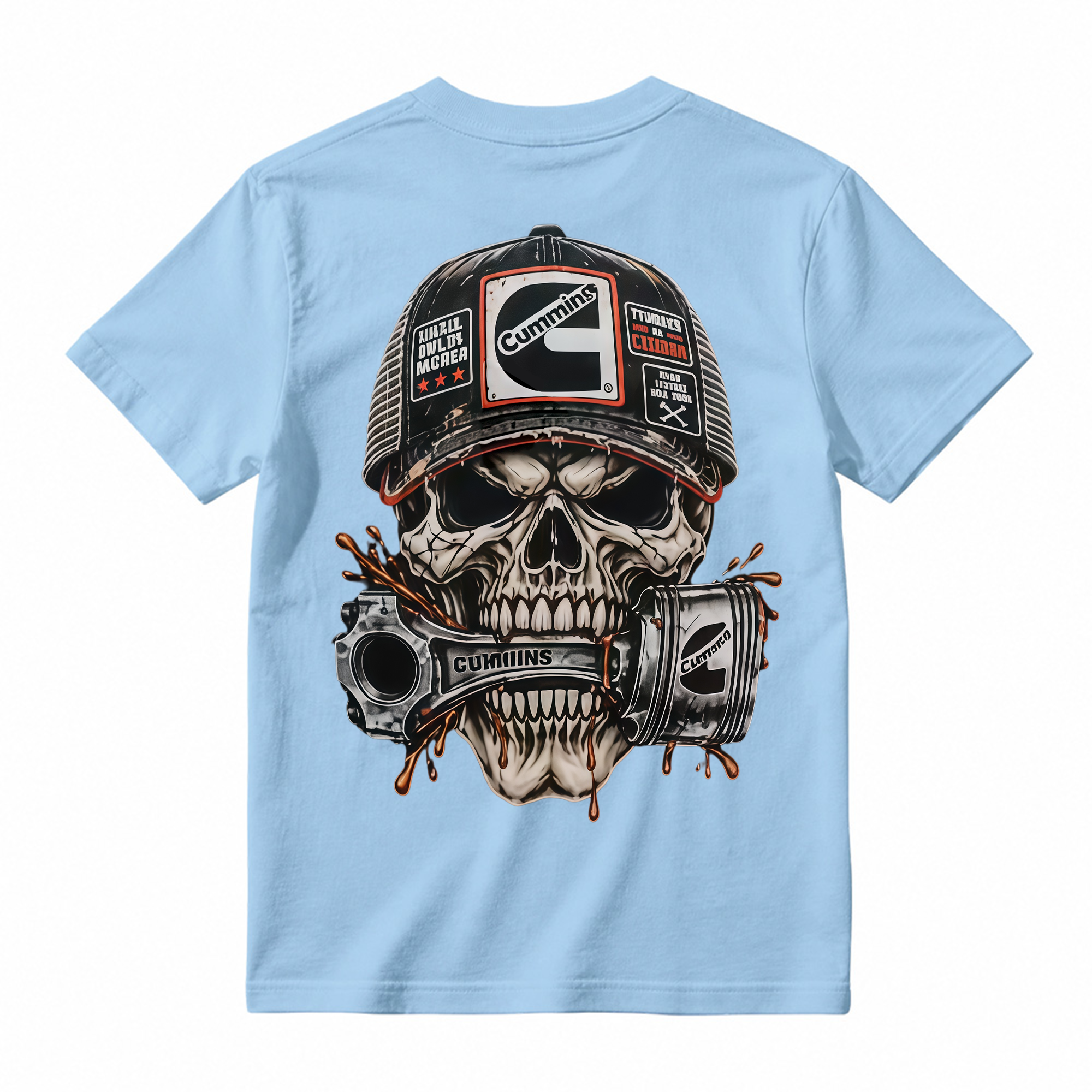 Heavy Metal Mechanic Skull T-Shirt Bundle , Diesel Power, Turbo Engine & Power Tool Graphic Tees