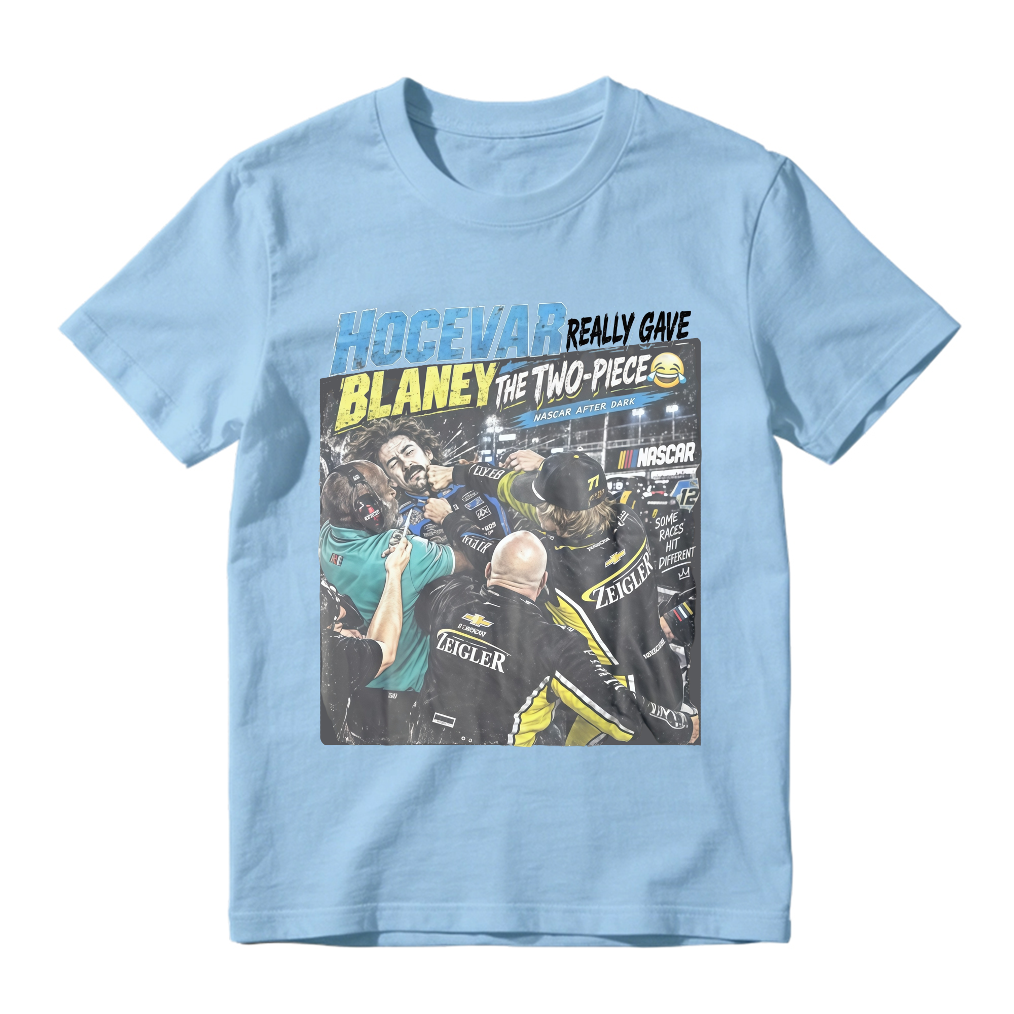 Carson Hocevar Ryan Blaney Shirt  “Two-Piece” Funny Racing Graphic Tee  Vintage NASCAR-Inspired Fight T-Shirt  Race Day Fan Gift