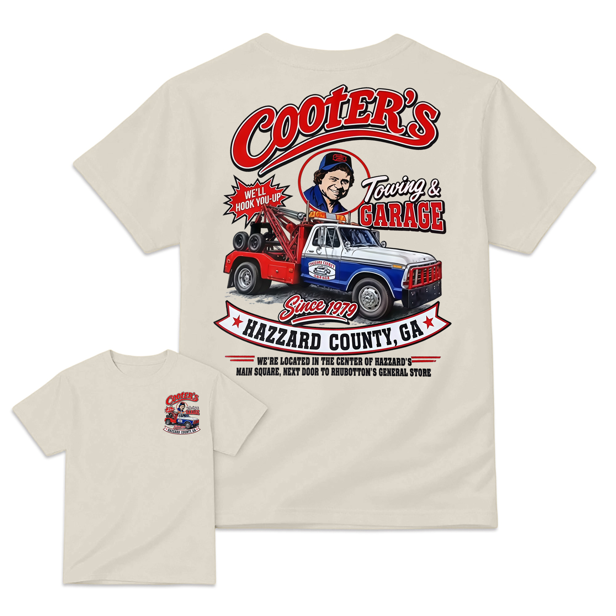 Cooter's Towing Dukes of Hazzard Movie T-shirt