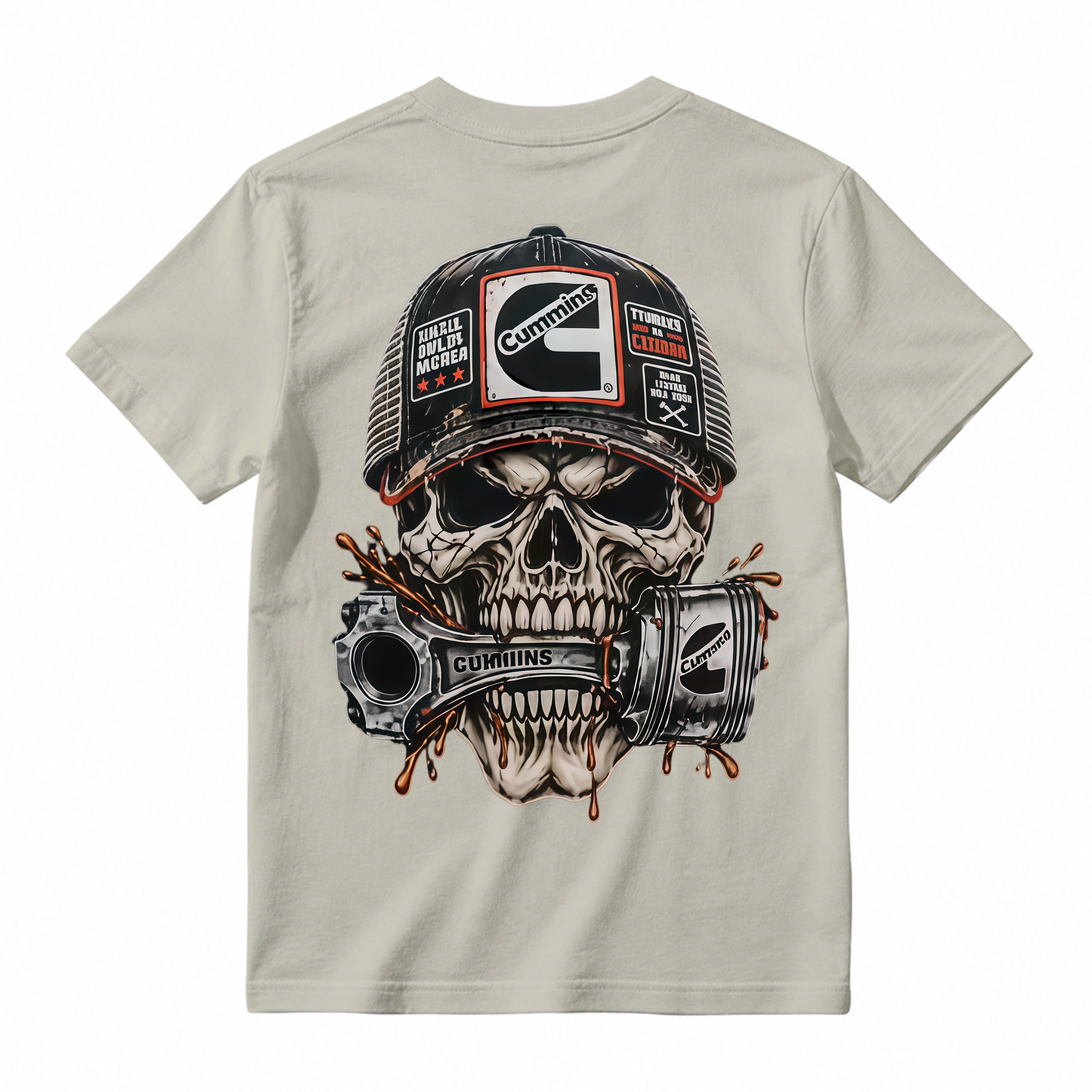 Heavy Metal Mechanic Skull T-Shirt Bundle , Diesel Power, Turbo Engine & Power Tool Graphic Tees