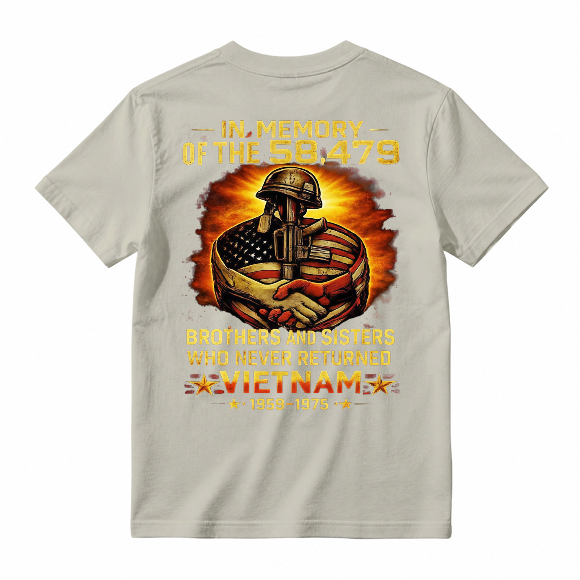 In Memory Of 58479 Vietnam Veteran Shirt, Eagle Military T-Shirt, Multicolor Full Size S-5XL, Veterans Day Gift