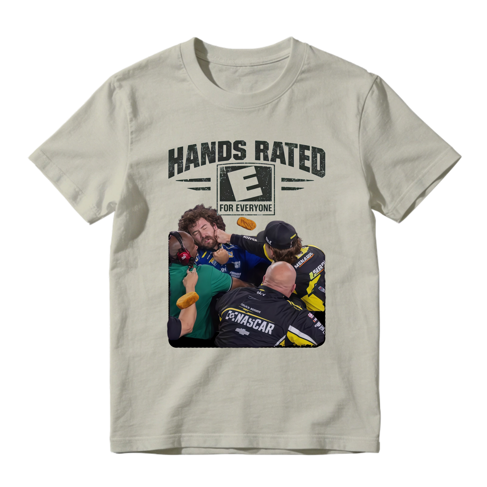 Carson Hocevar vs Ryan Blaney Shirt, Hands Rated E For Everyone T-Shirt, Vintage Bootleg Racing Graphic Tee, NASCAR Fight Apparel, Gift Tee