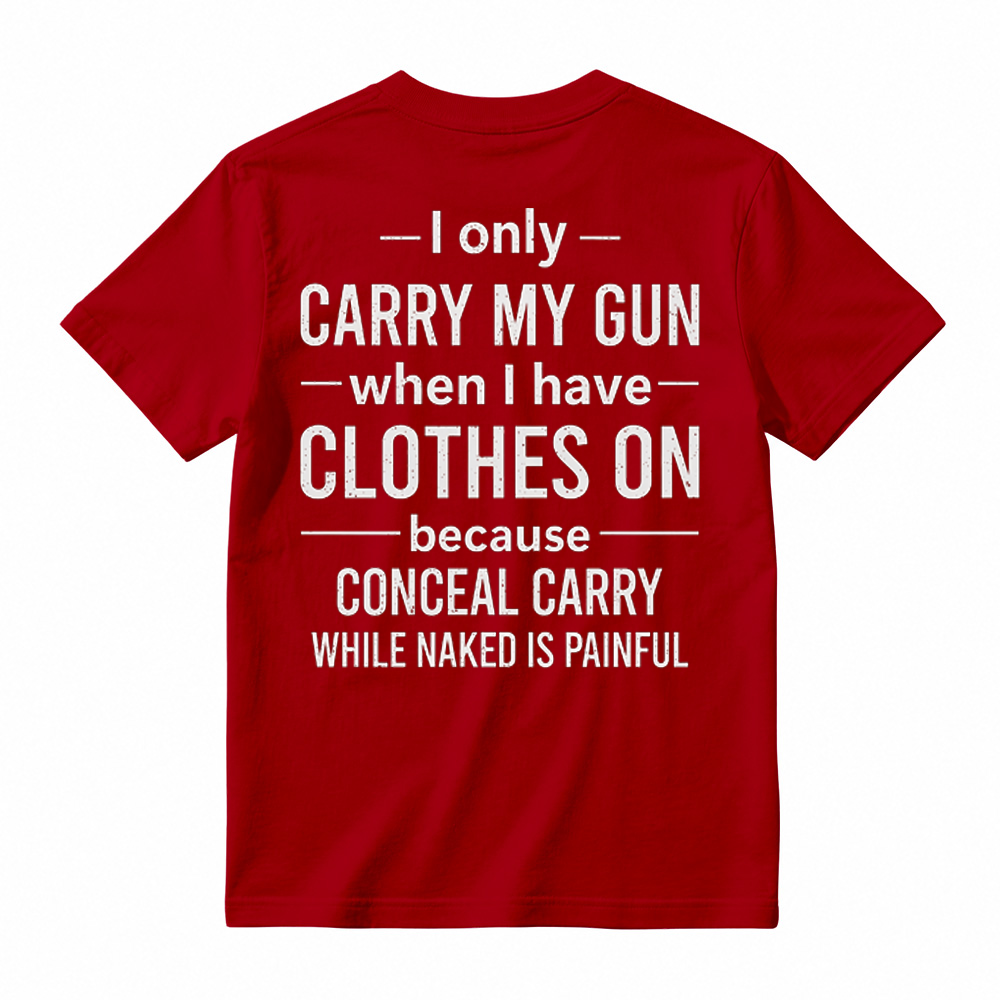 Funny Second Amendment T-Shirt – Gun Owner Humor Tee, Short Sleeve Printed Graphic Shirt, Daily Casual Cotton Men