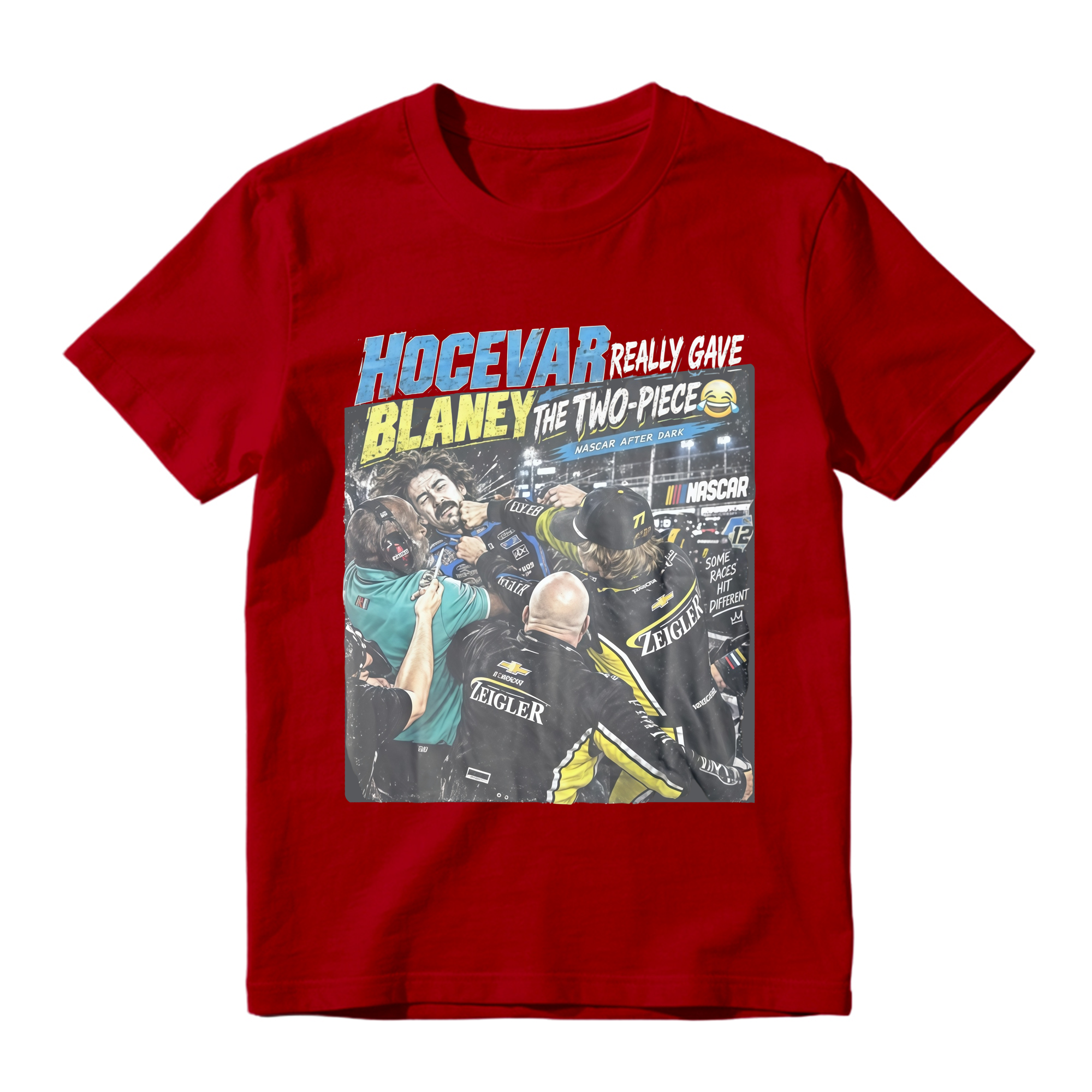 Carson Hocevar Ryan Blaney Shirt  “Two-Piece” Funny Racing Graphic Tee  Vintage NASCAR-Inspired Fight T-Shirt  Race Day Fan Gift