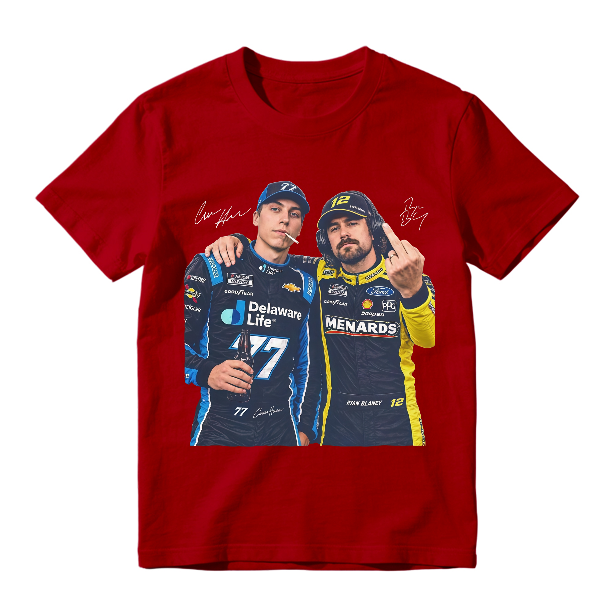 Hocevar Really Gave Blaney The Two-Piece Comfort Colors Shirt Carson Hocevar Ryan Blaney Fight Sweatshirt, Racing Graphic Tee