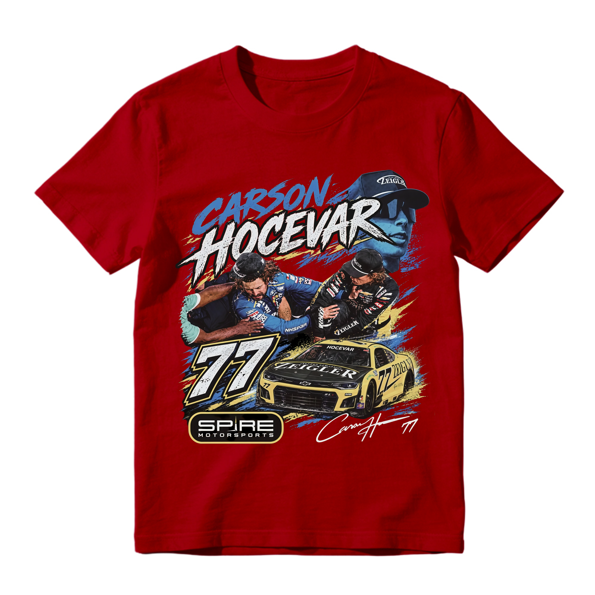 Ryan Blaney vs Carson Hocevar T-Shirt, NASCAR Fight Graphic Tee, Sand Vintage Racing Shirt, Unisex Oversized Top
