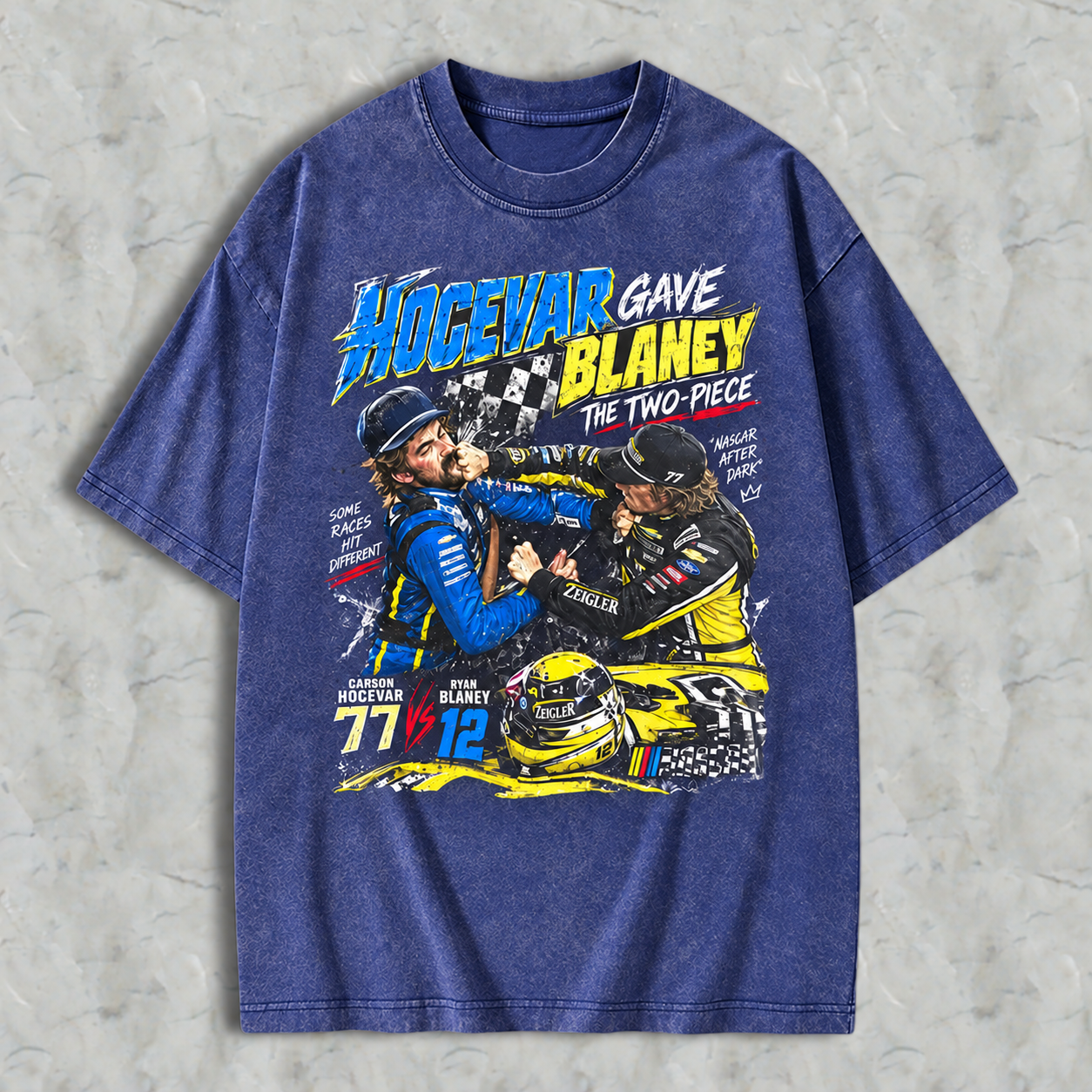 Rylan Blanny vs Carcon Hocavar Washed T-shirt, Carcon Hocavar Rylan Blanny Fight Washed T-shirt