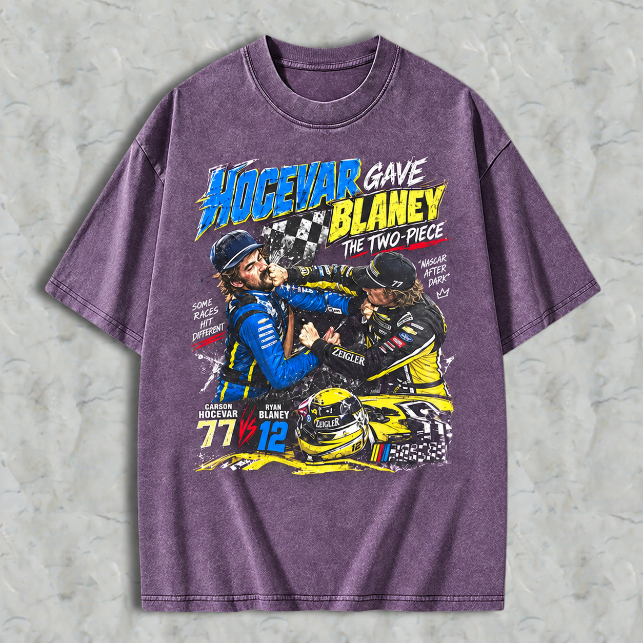 Rylan Blanny vs Carcon Hocavar Washed T-shirt, Carcon Hocavar Rylan Blanny Fight Washed T-shirt