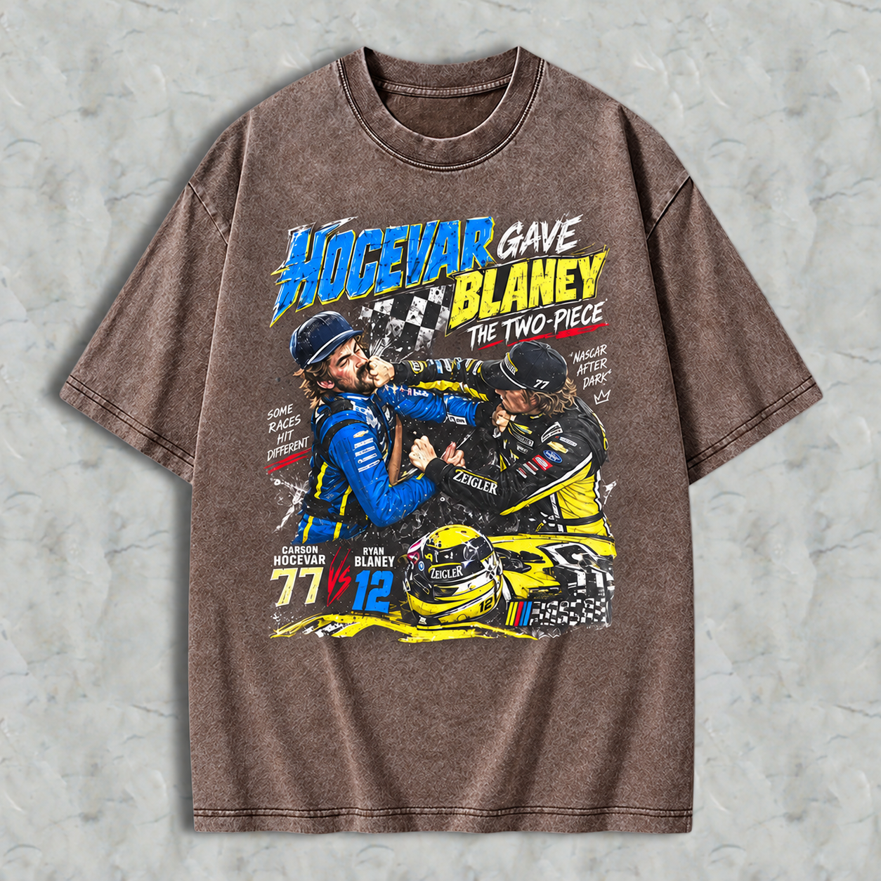 Rylan Blanny vs Carcon Hocavar Washed T-shirt, Carcon Hocavar Rylan Blanny Fight Washed T-shirt